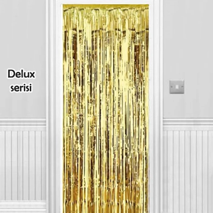 Işıltılı Duvar ve Kapı Perdesi Gold 90x200 cm