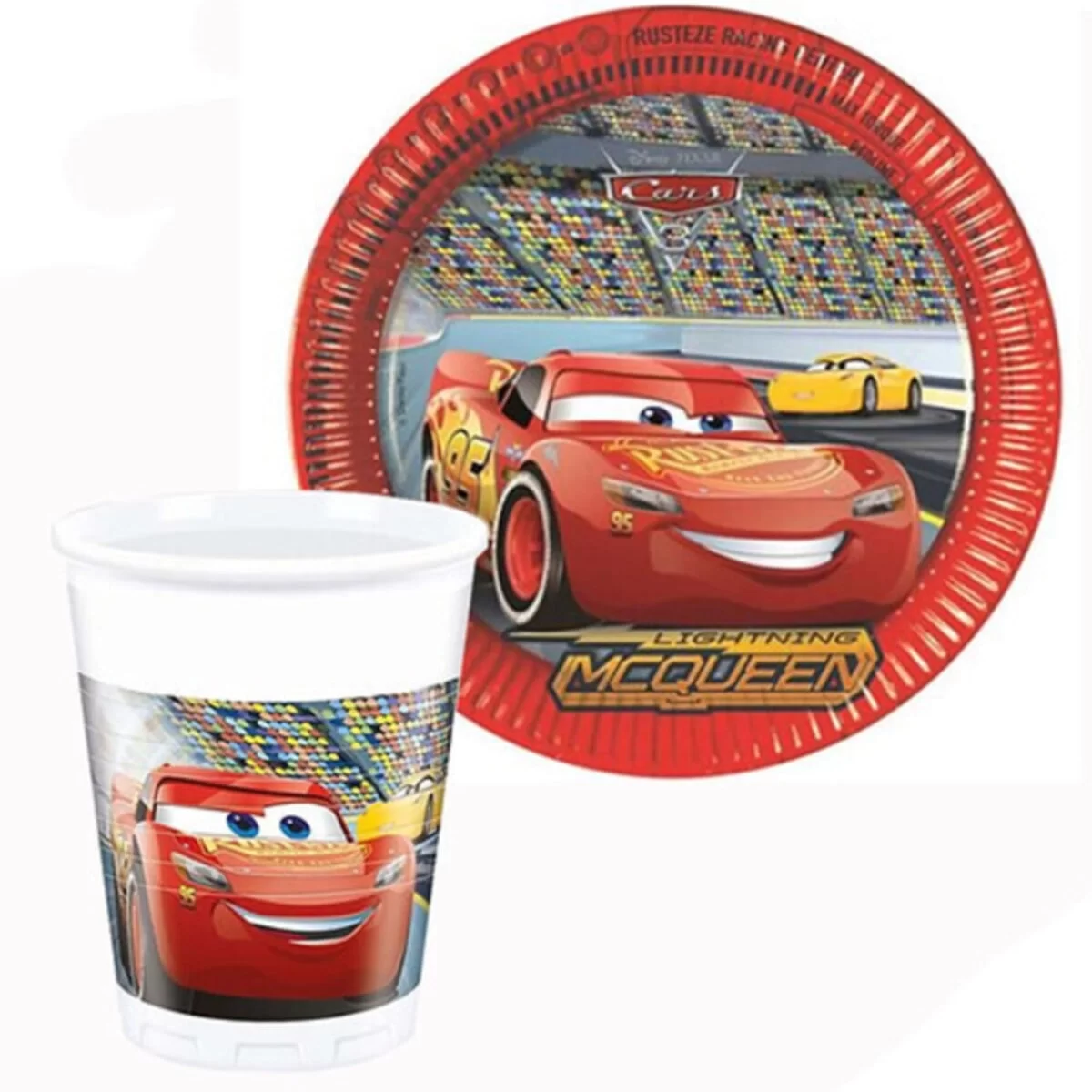 Tabak-Bardak Lisanslı Cars 3 8'li