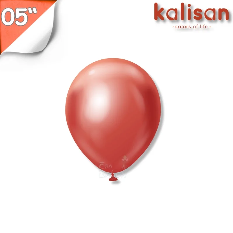 Krom 05" Balon Kalisan 100'lü Kırmızı (Red)