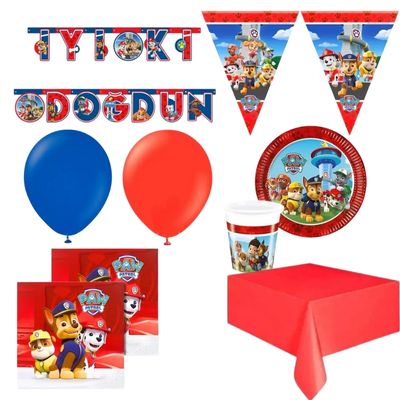 Paw Petrol Doğum Günü Seti 8 Kişilik