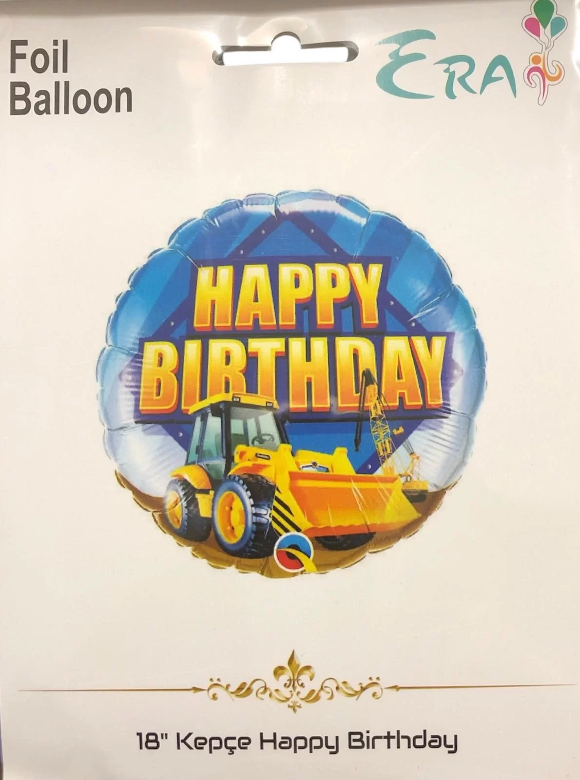 Folyo Balon Era Çin 18" Kepçe Happy Bırthday