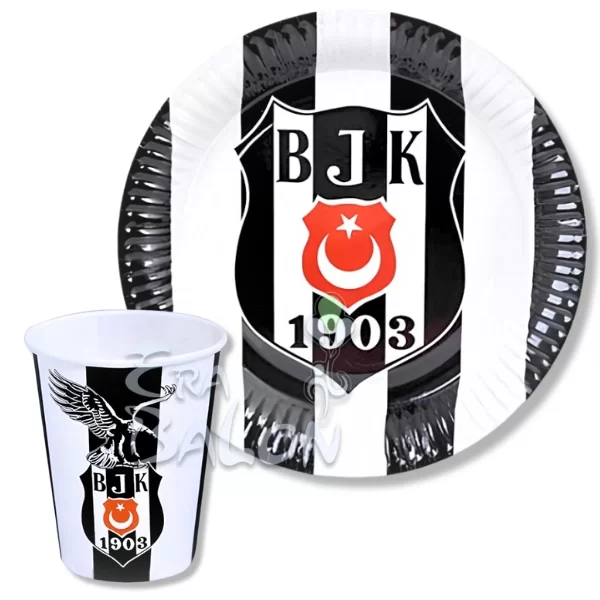 Tabak-Bardak Lisanslı Taraftar Beşiktaş 8'li