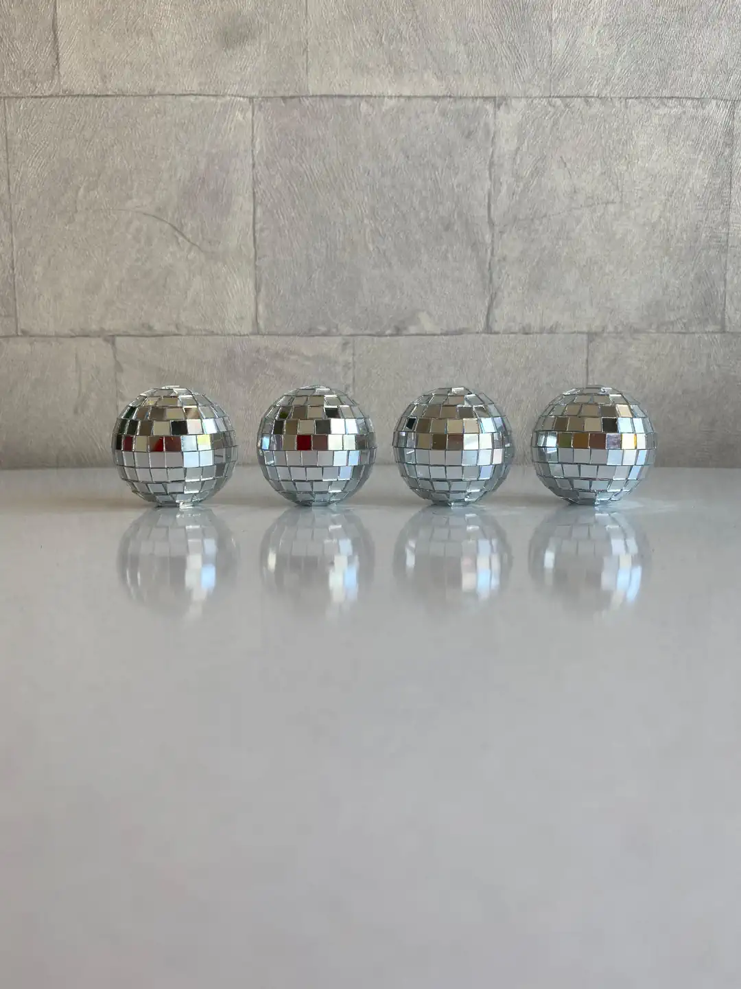 Disko Topu Pasta Süsü 4 Cm - 4'lü Paket