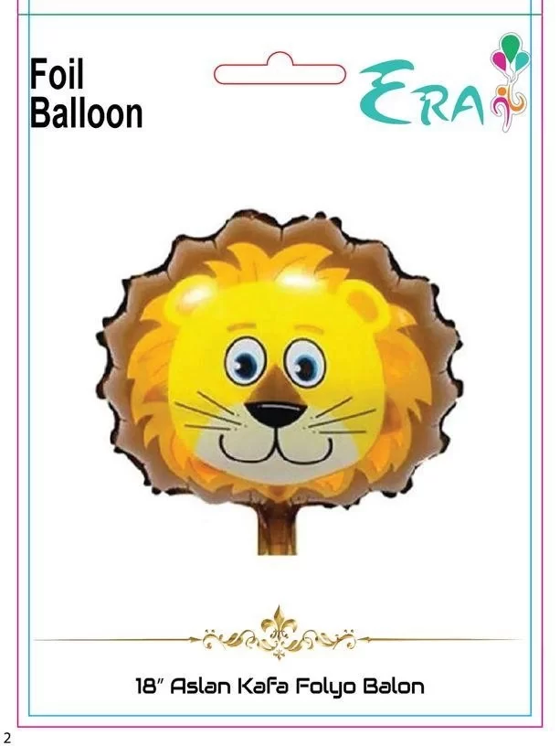 Folyo Balon Era Çin 18" Aslan Kafa