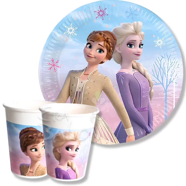 Tabak-Bardak Lisanslı Frozen Wınd 8'li