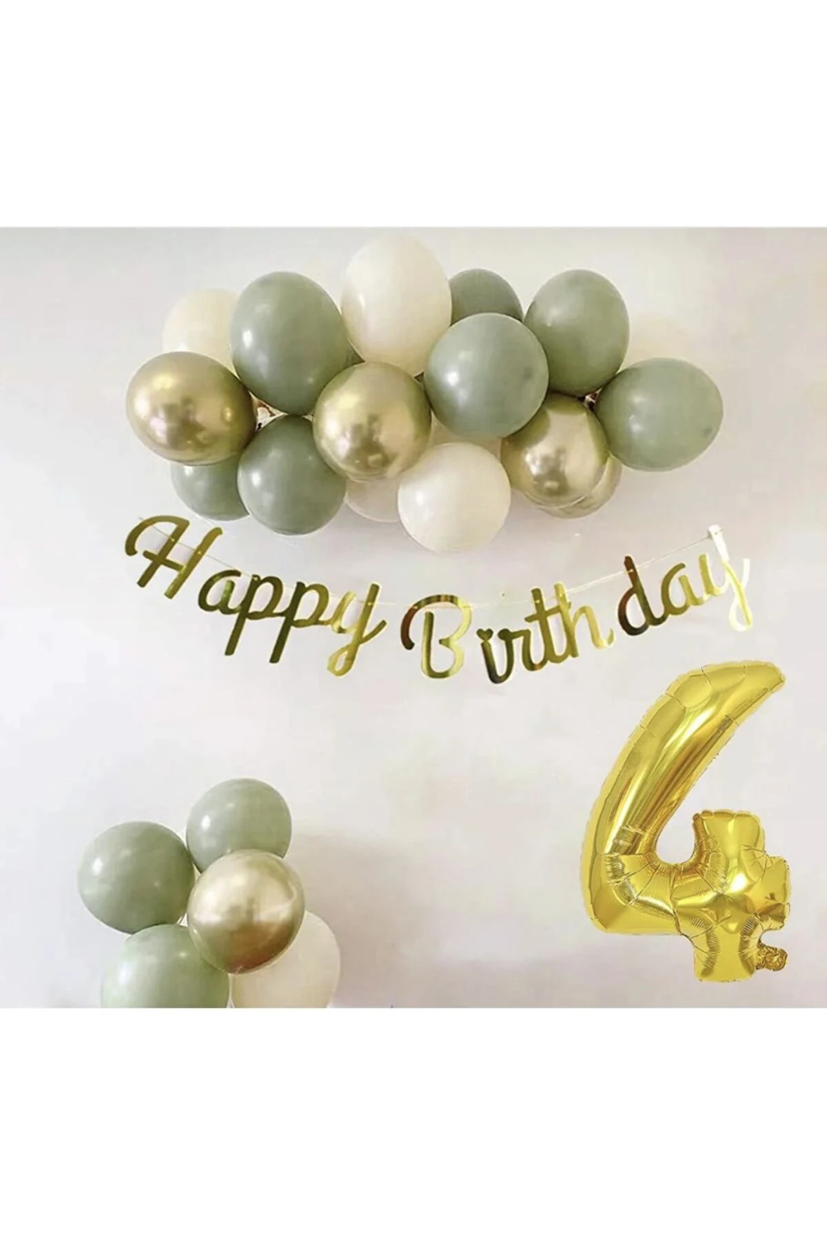 1 yaş küf yeşili denizkumu krom gold balonseti