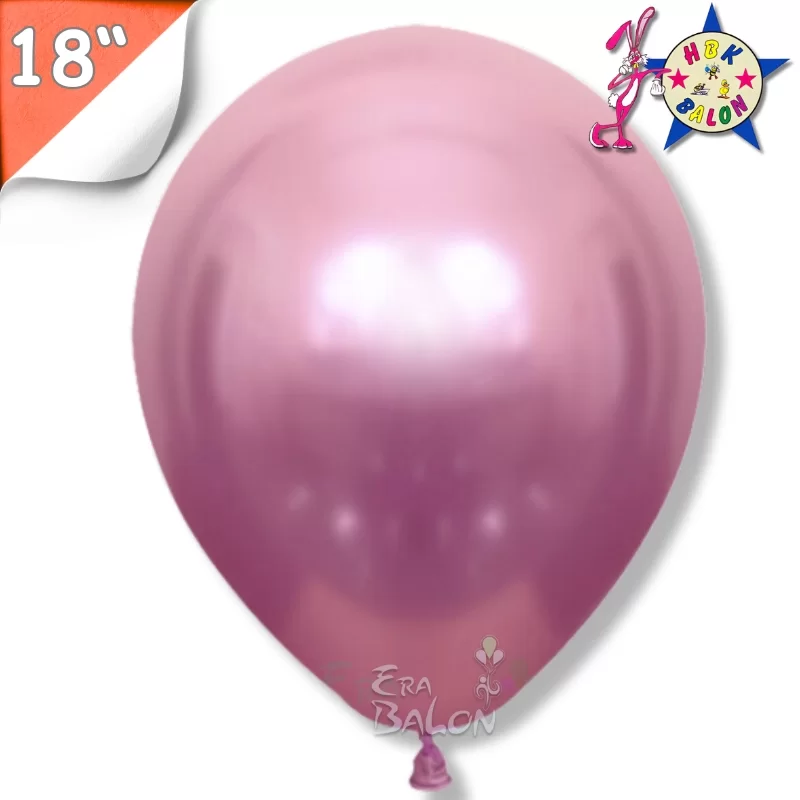 Krom 18" Hbk Balon Pembe 10'lu
