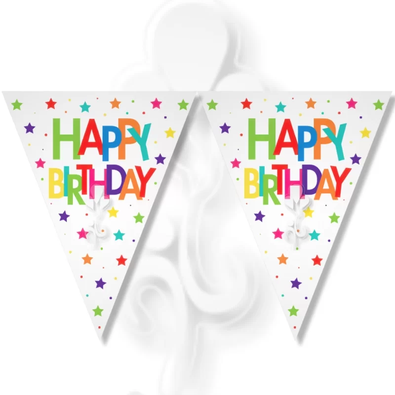 Üçgen Flema Superstar Happy Bırthday