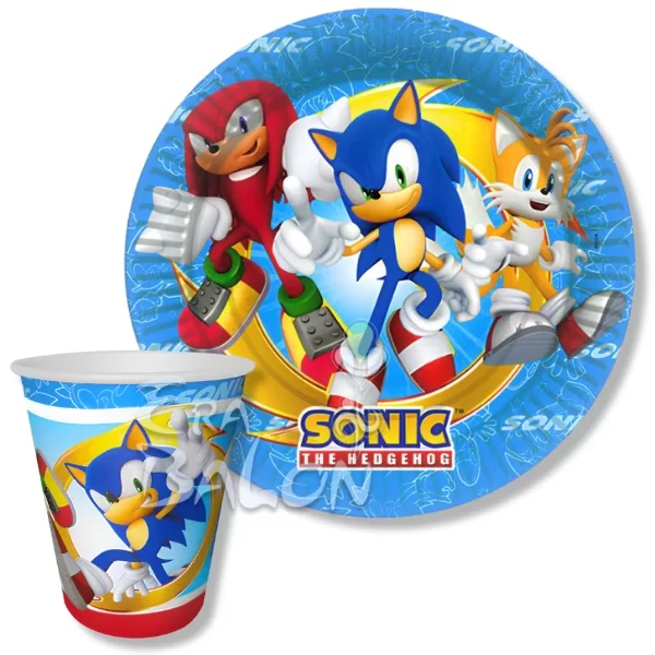 Tabak-Bardak Lisanslı Sonıc 8'li