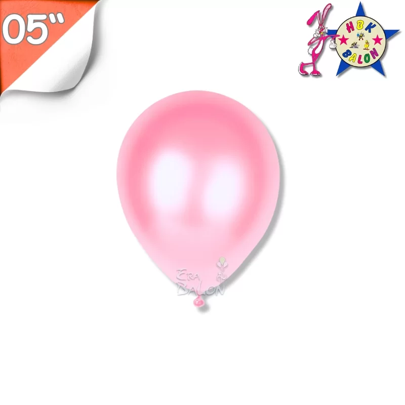 Metalik 05" Balon Hbk Pembe