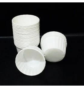 Mavi Muffin Kek Kalıbı 24 Adet - Beyaz