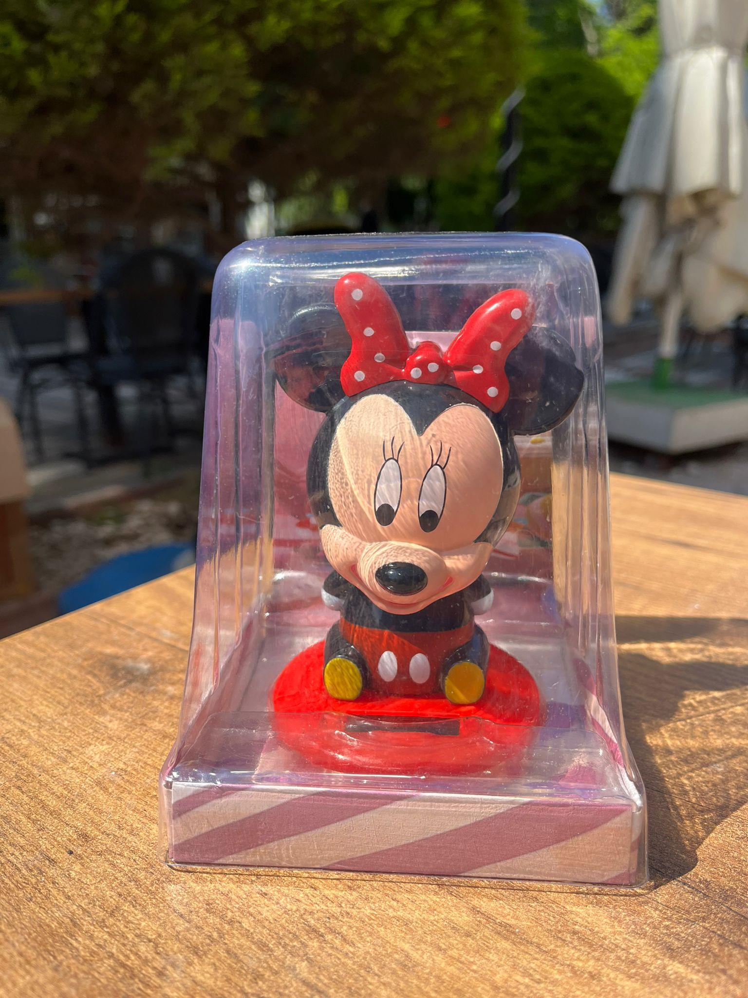 Solar Güneş Enerjili Minnie Mouse Sallanan Kafa Figür