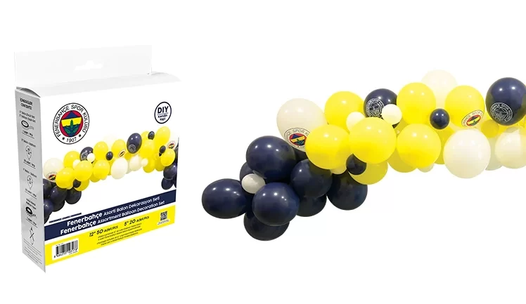 Balon Dekorasyon Seti Asorti 70'li Fenerbahçe