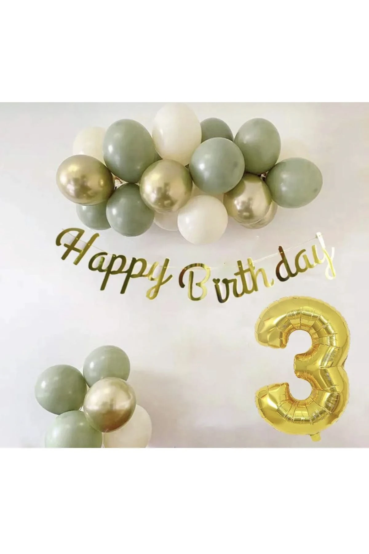 1 yaş küf yeşili denizkumu krom gold balonseti