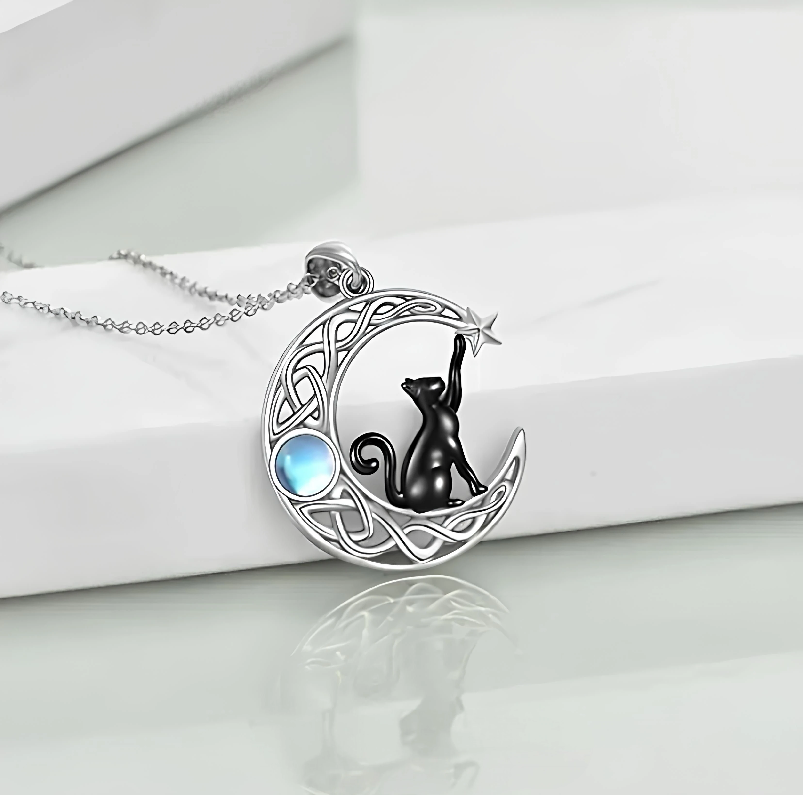 Kedi ve Ay Masalı Kolye