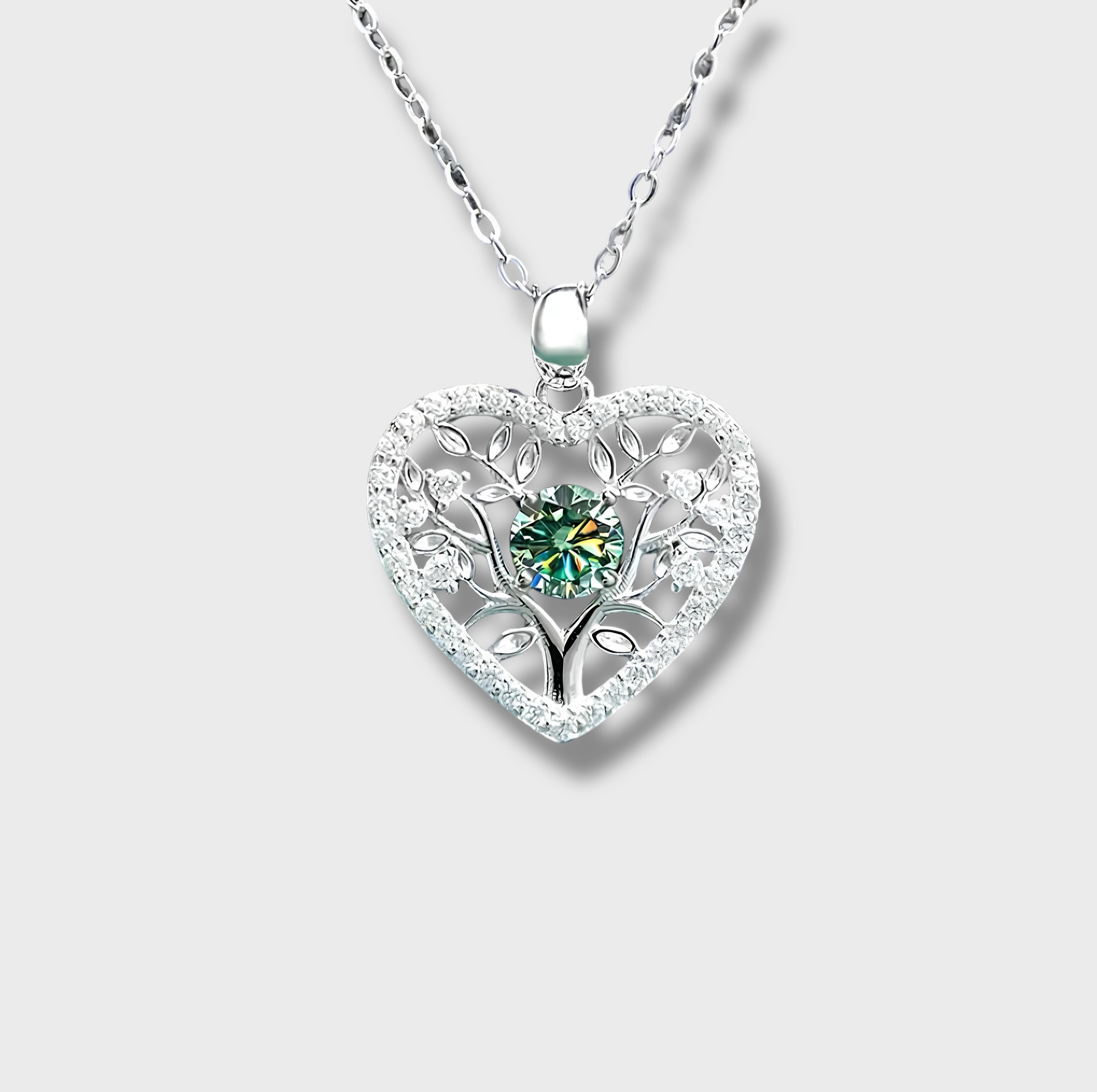 Yaşam Ağacı Kalp Kolye