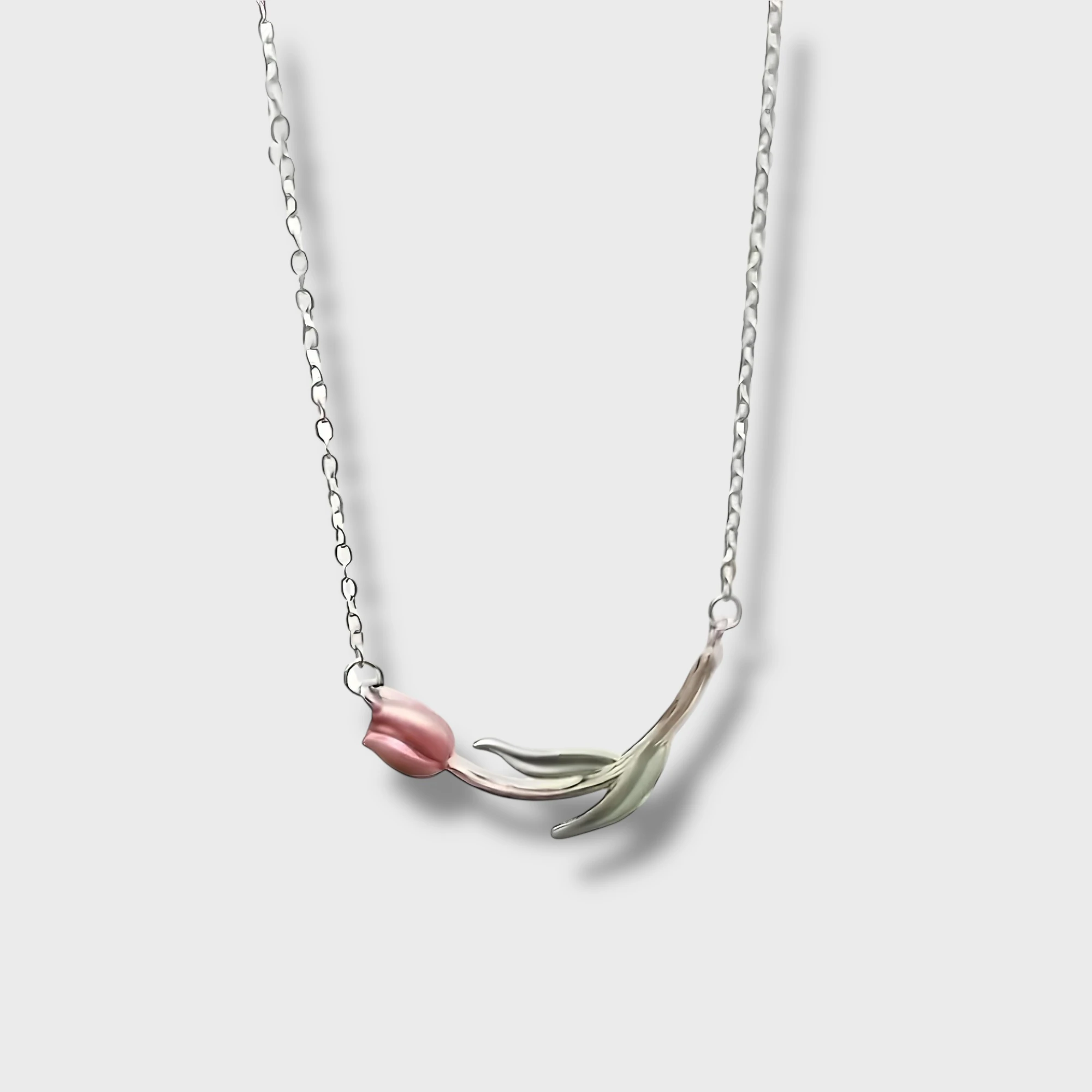 Lale Tomurcuğu Kolye