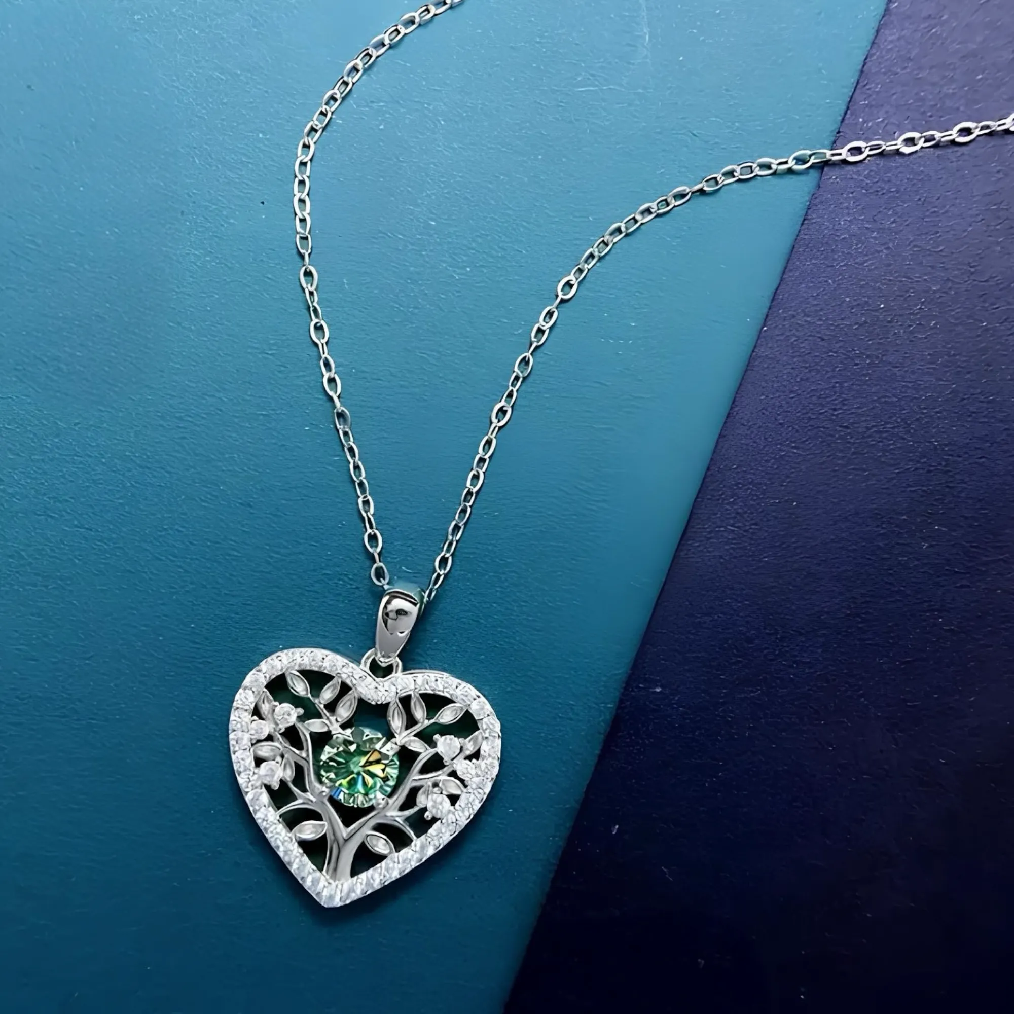 Yaşam Ağacı Kalp Kolye