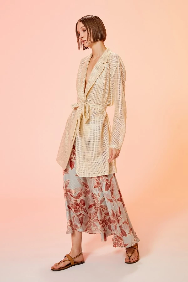 KUŞAKLI FİLE CEKET