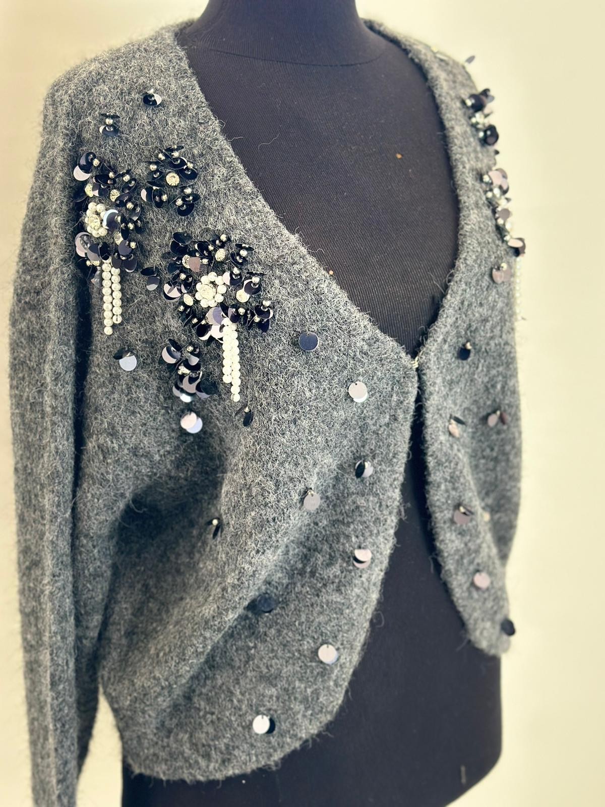 ANTRASİT PULLU HIRKA