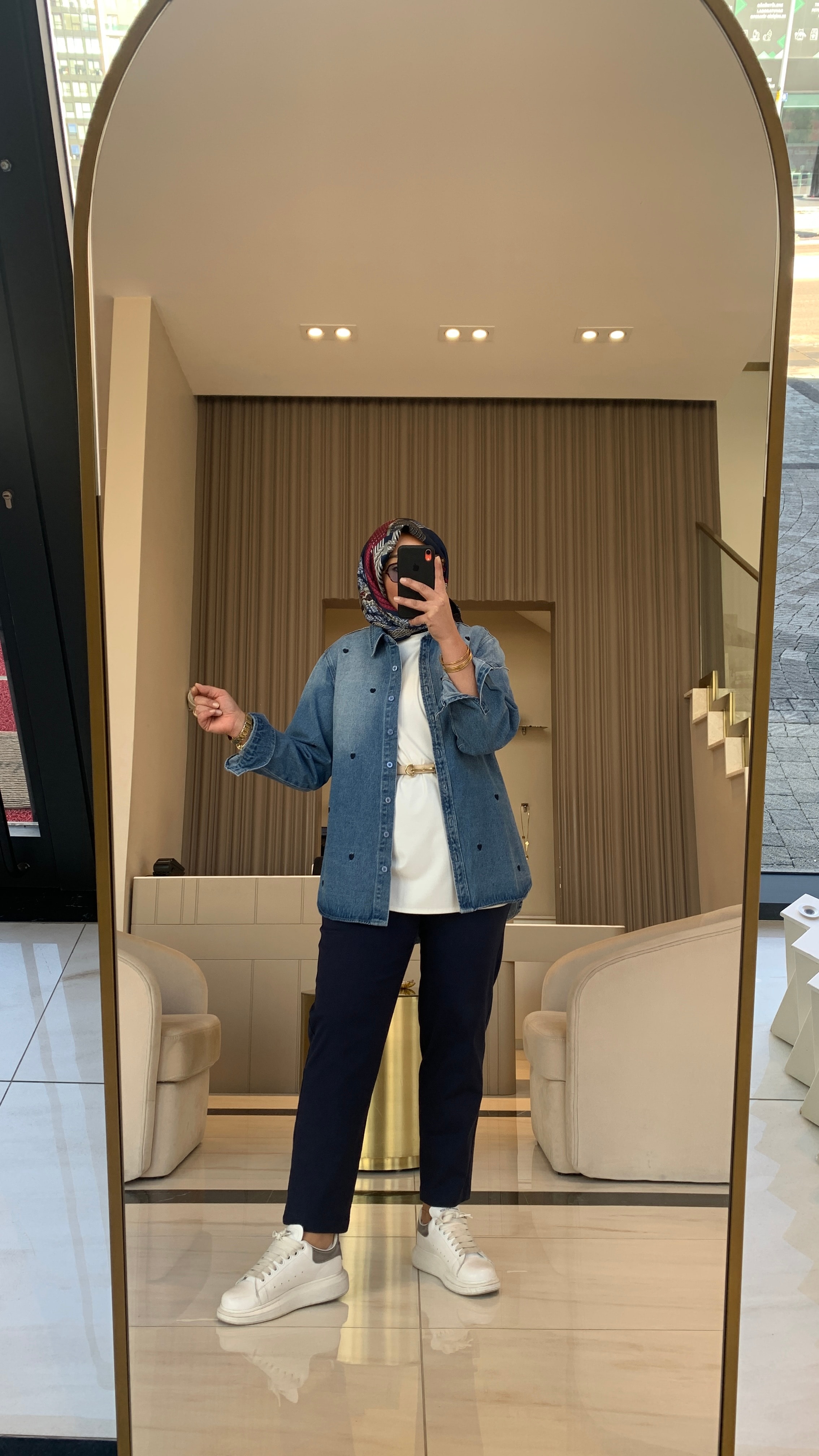 KALP İŞLEMELİ KOT GÖMLEK