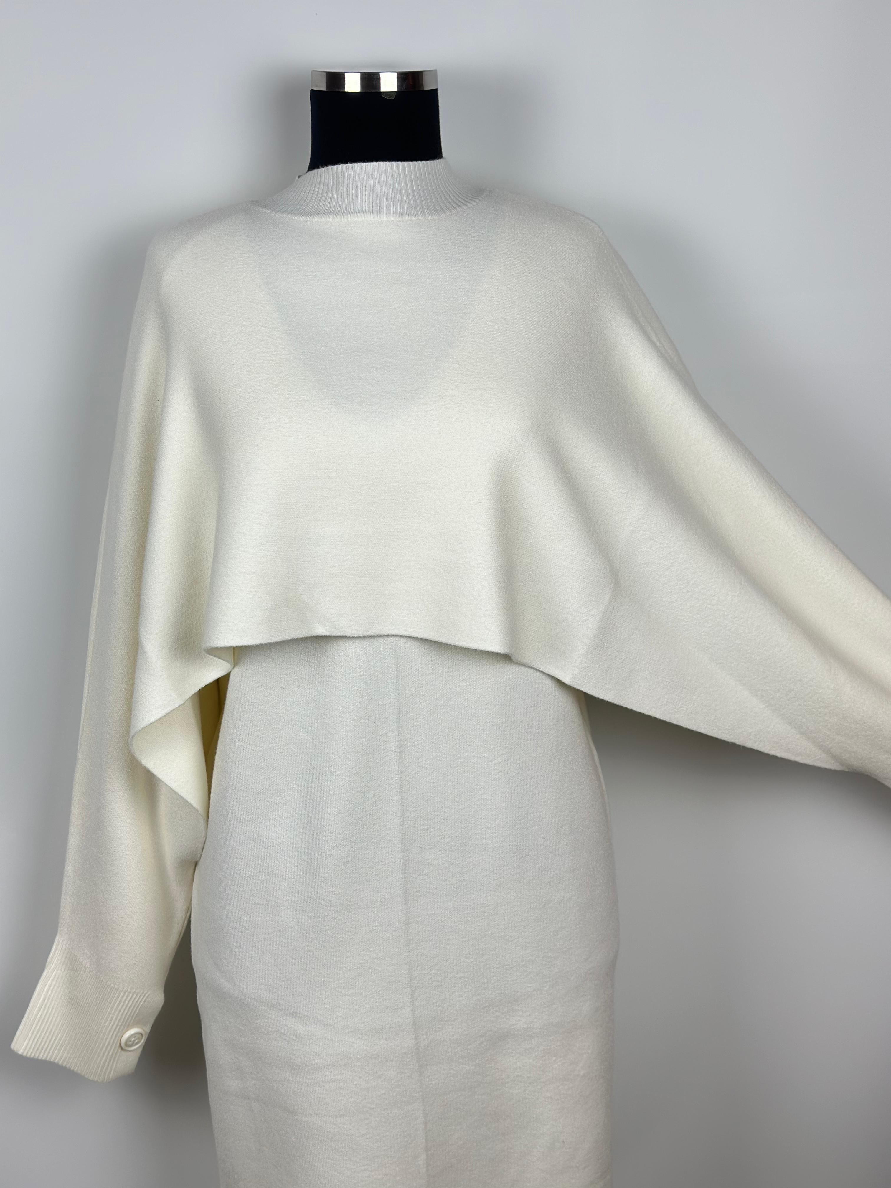 EKRU TRİKO PANÇOLU ELBİSE