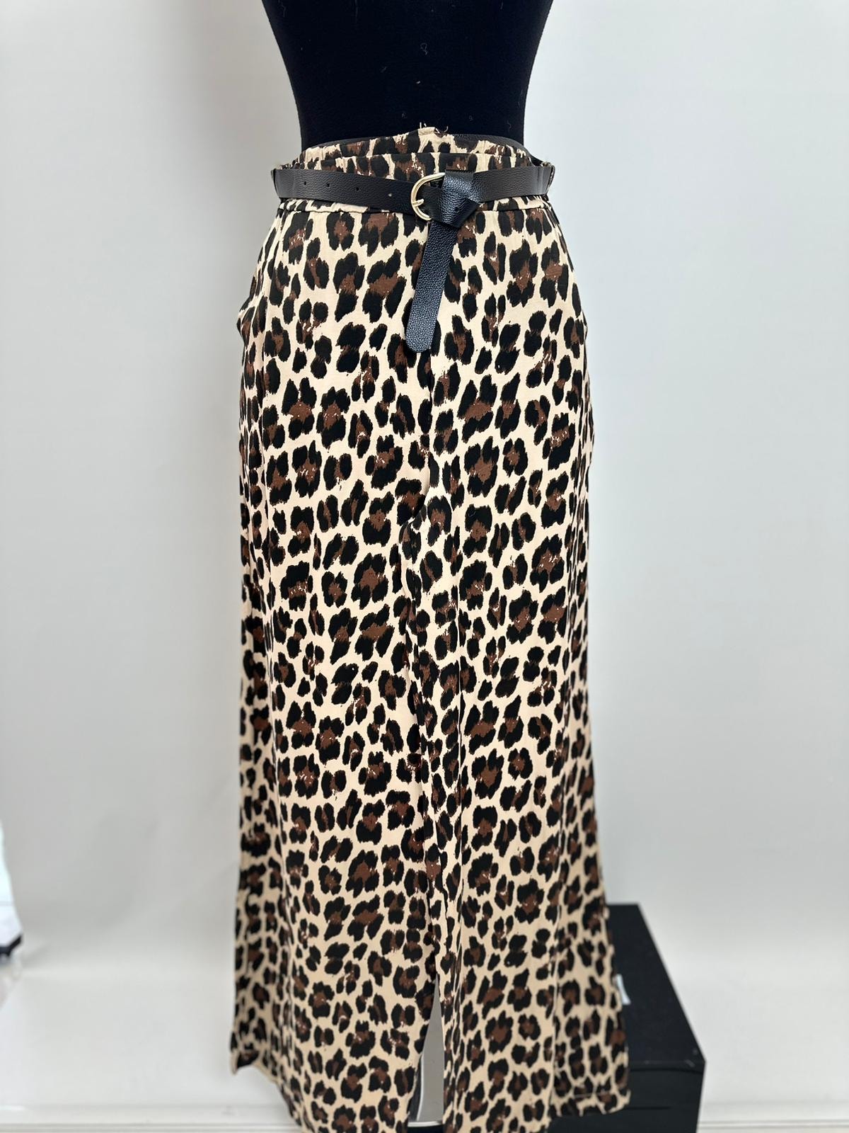 LEOPAR DESENLİ İPEK PANTOLON