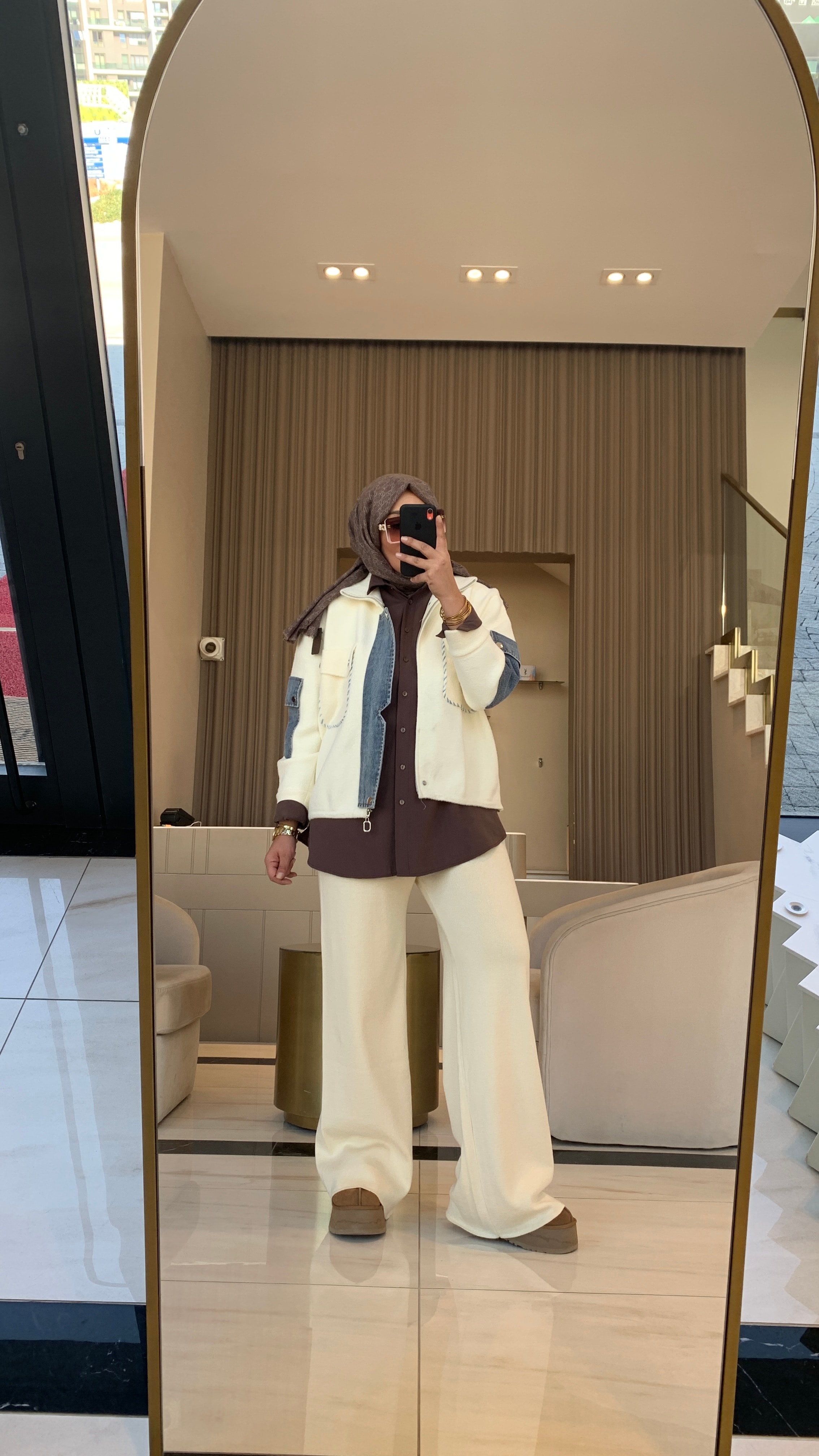 İTHAL KOT DETAYLI ANGORA CEKET