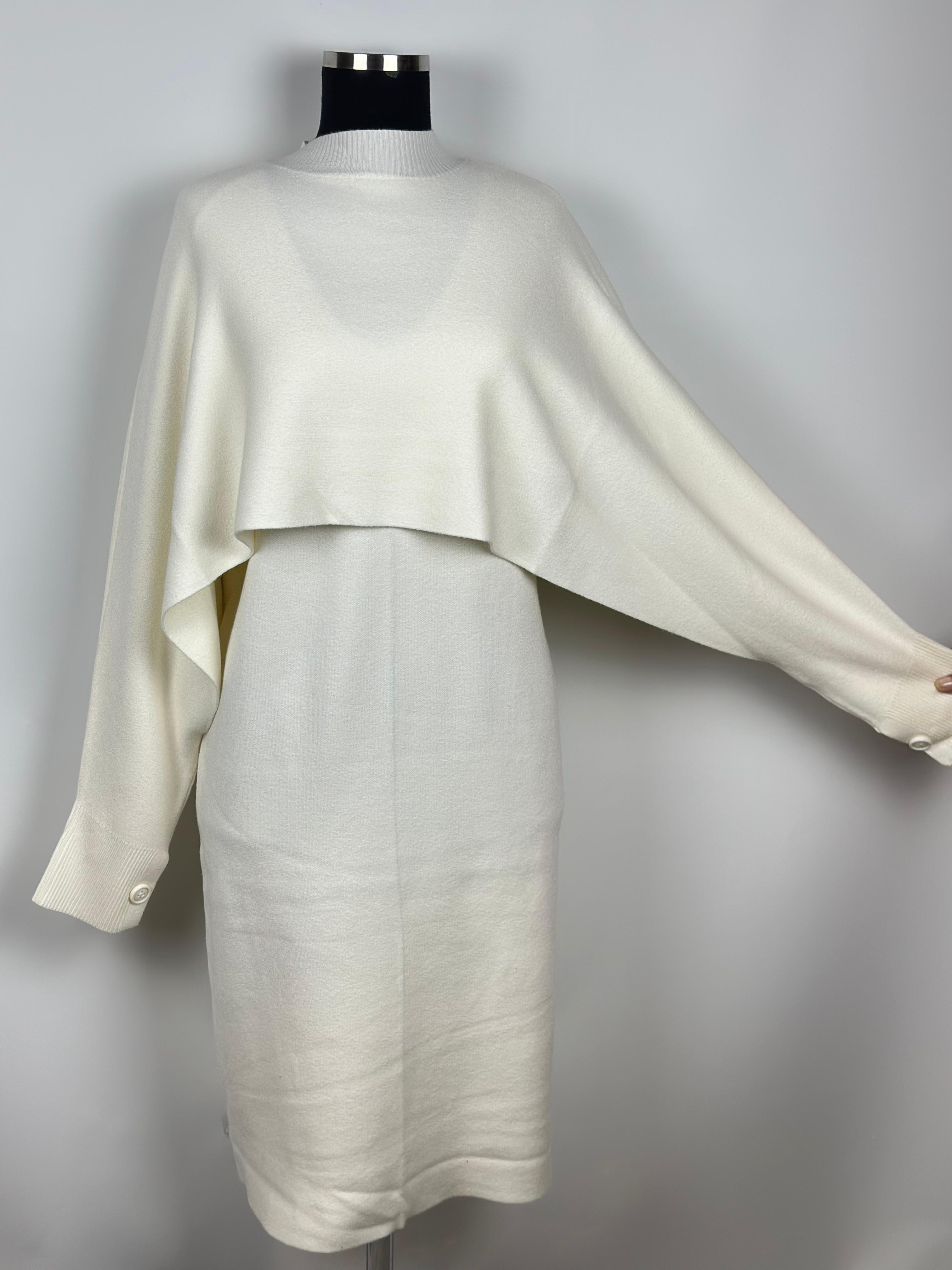 EKRU TRİKO PANÇOLU ELBİSE