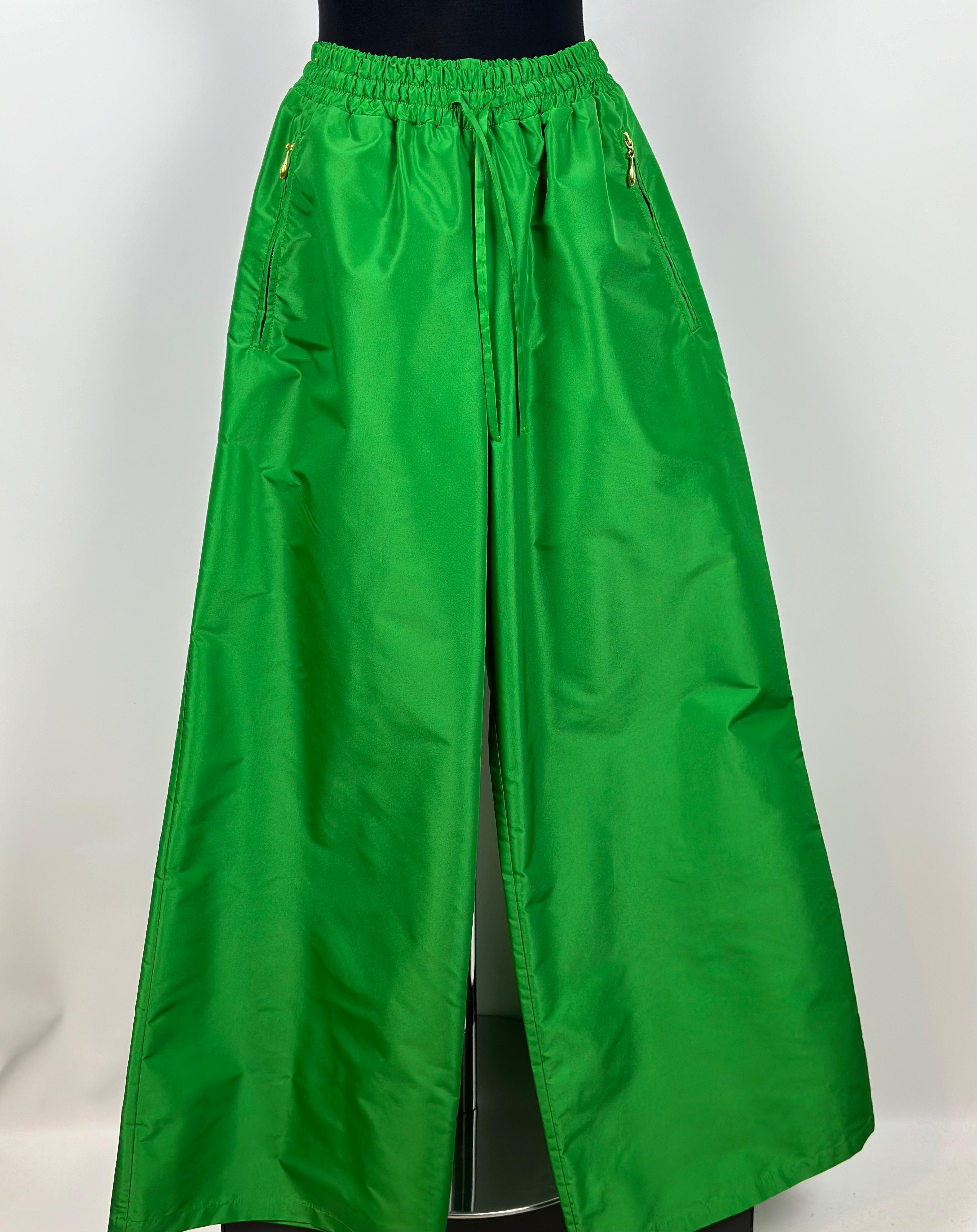 YEŞİL PARAŞÜT BOL PAÇA PANTOLON