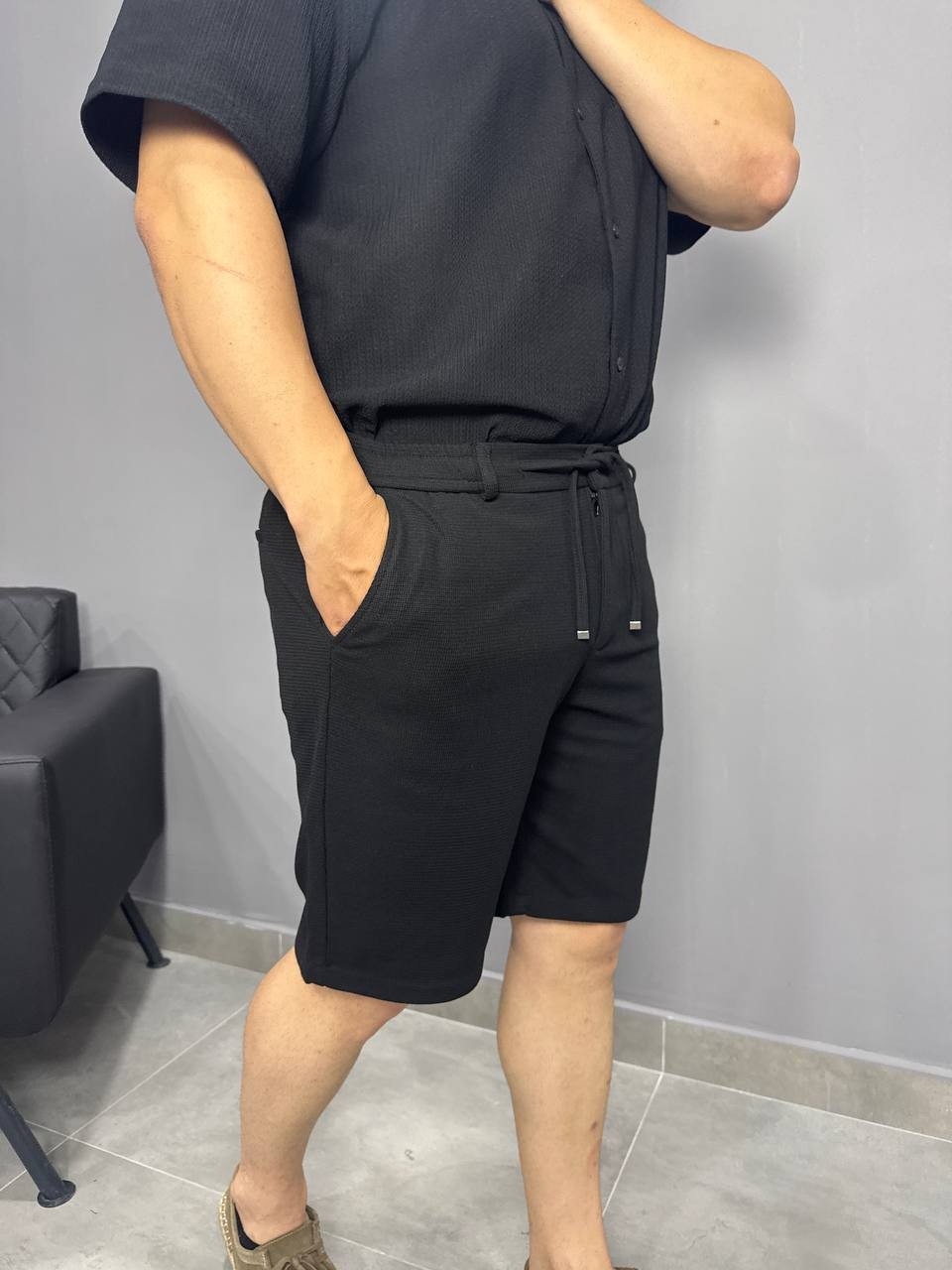 Flota Cepli Siyah Şort