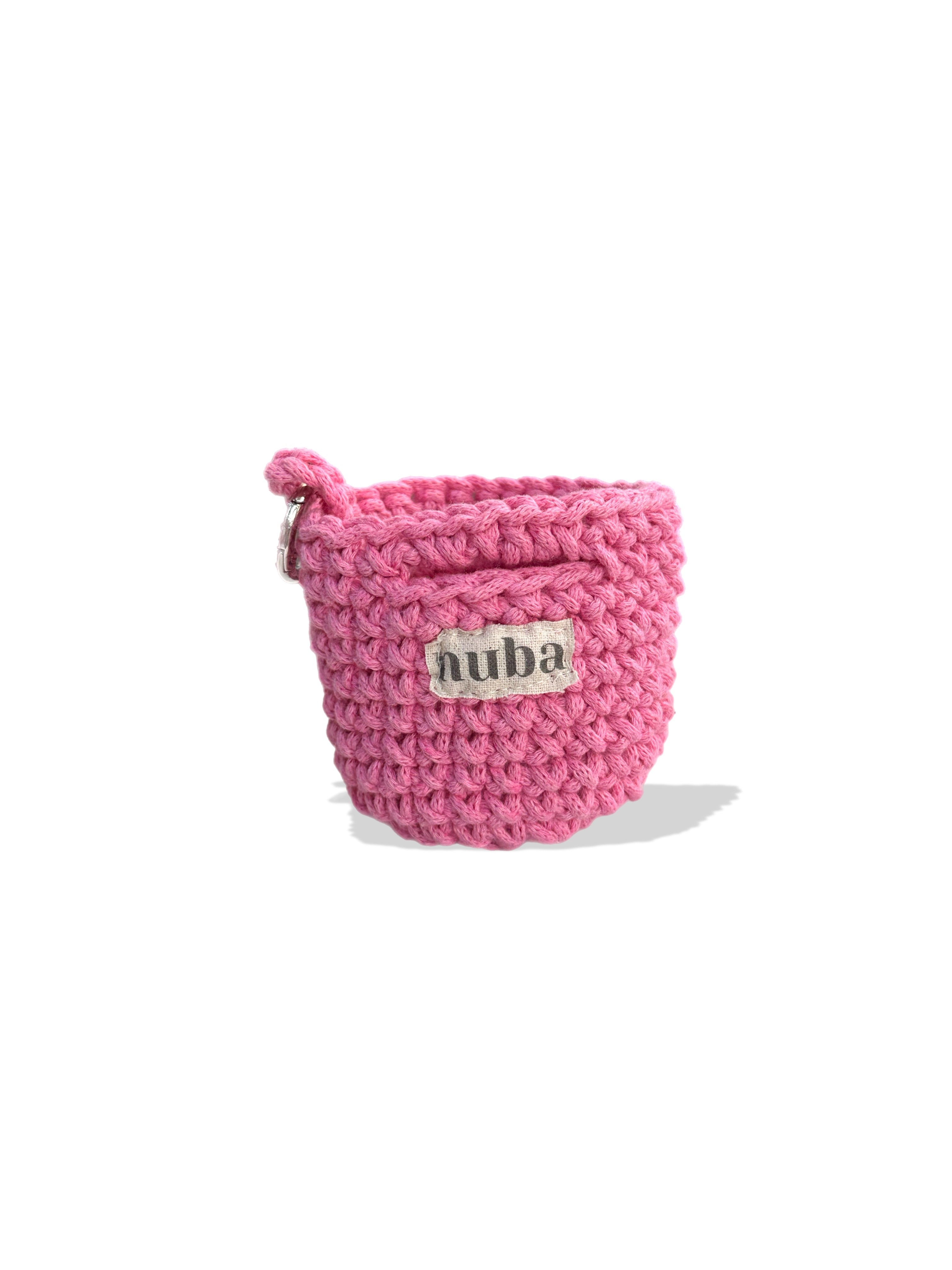 Tiny Cabin Bag Charm - Baby Pink