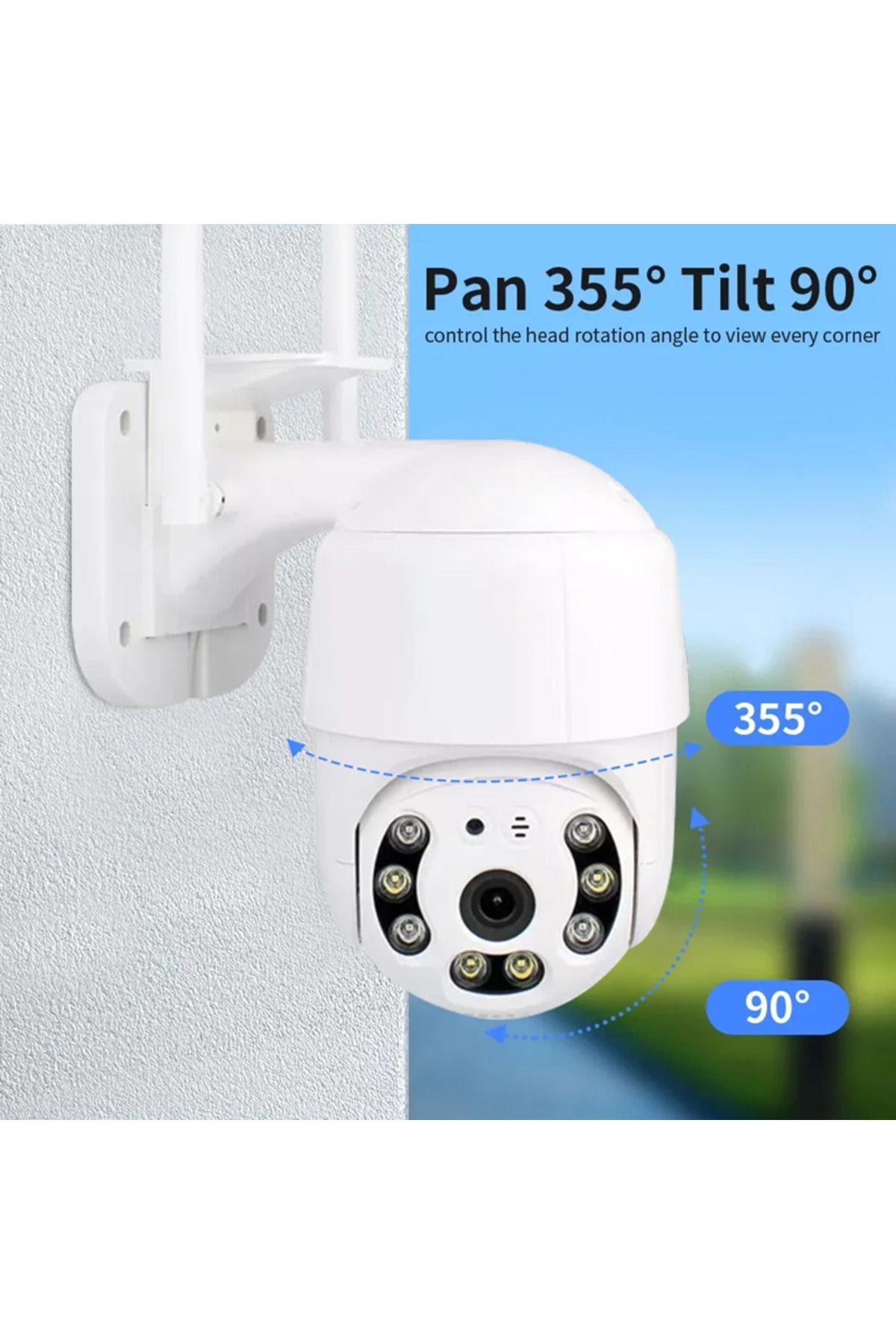 Wifi Smart Ip Güvenlik Kamera Motorlu 1080p 3mp