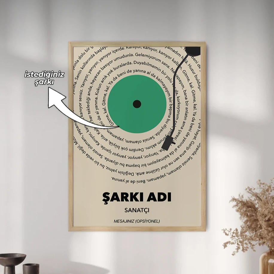 Şarkı Sözlü Poster Tasarımı – Sevdiğiniz Şarkı