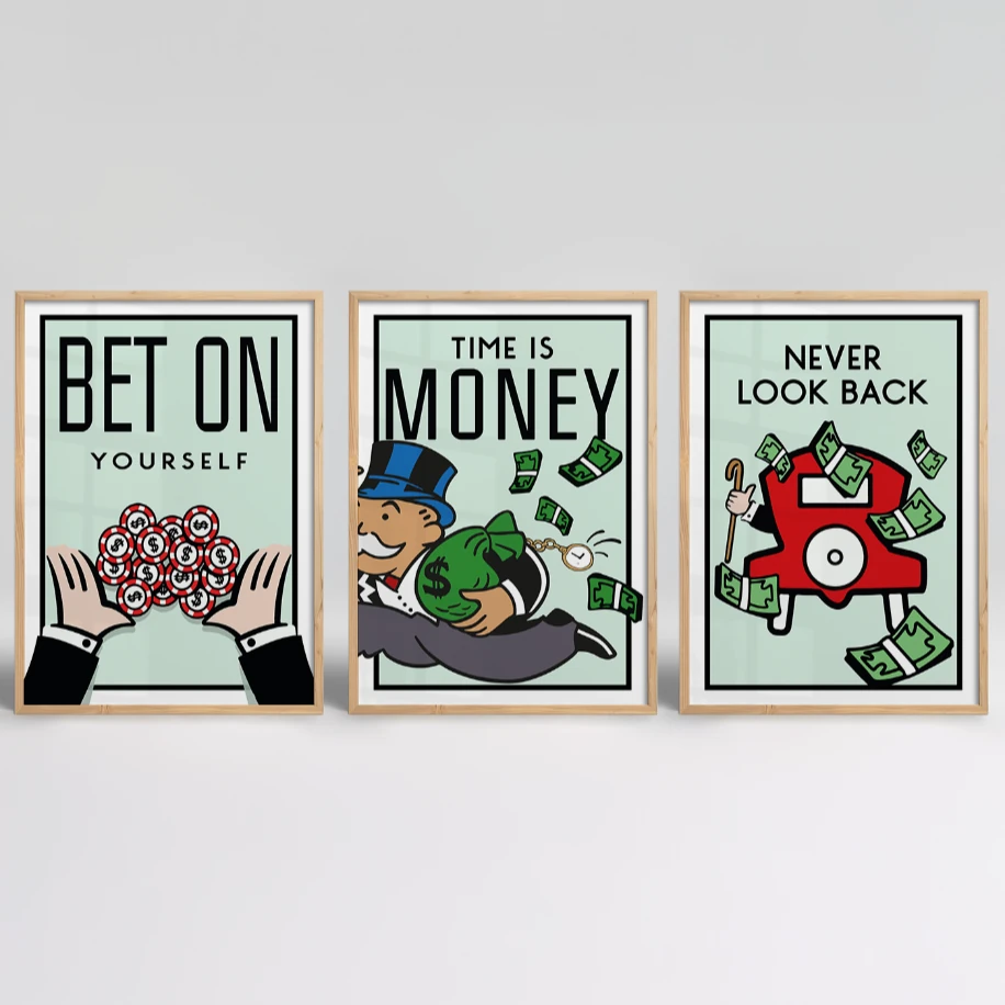 Monopoly Temalı - 3’lü Set