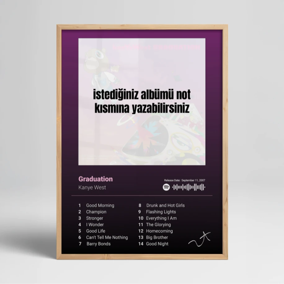 Albüm Kapağı Poster Tasarımı – Kendi Favori Albümünü Seç