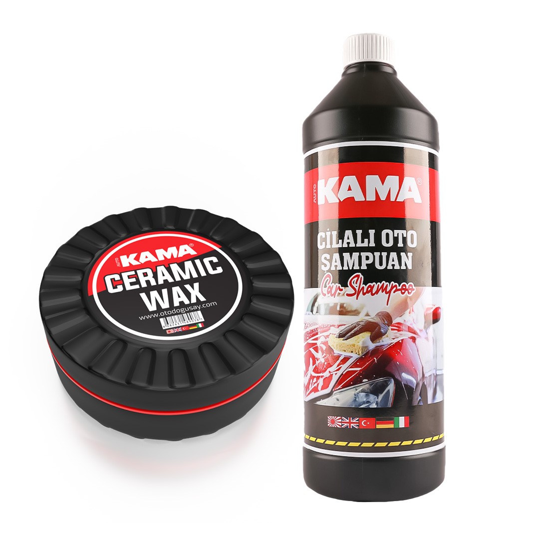 Auto Kama Seramik WAX ve Cilalı Oto Şampuan Set Ürün