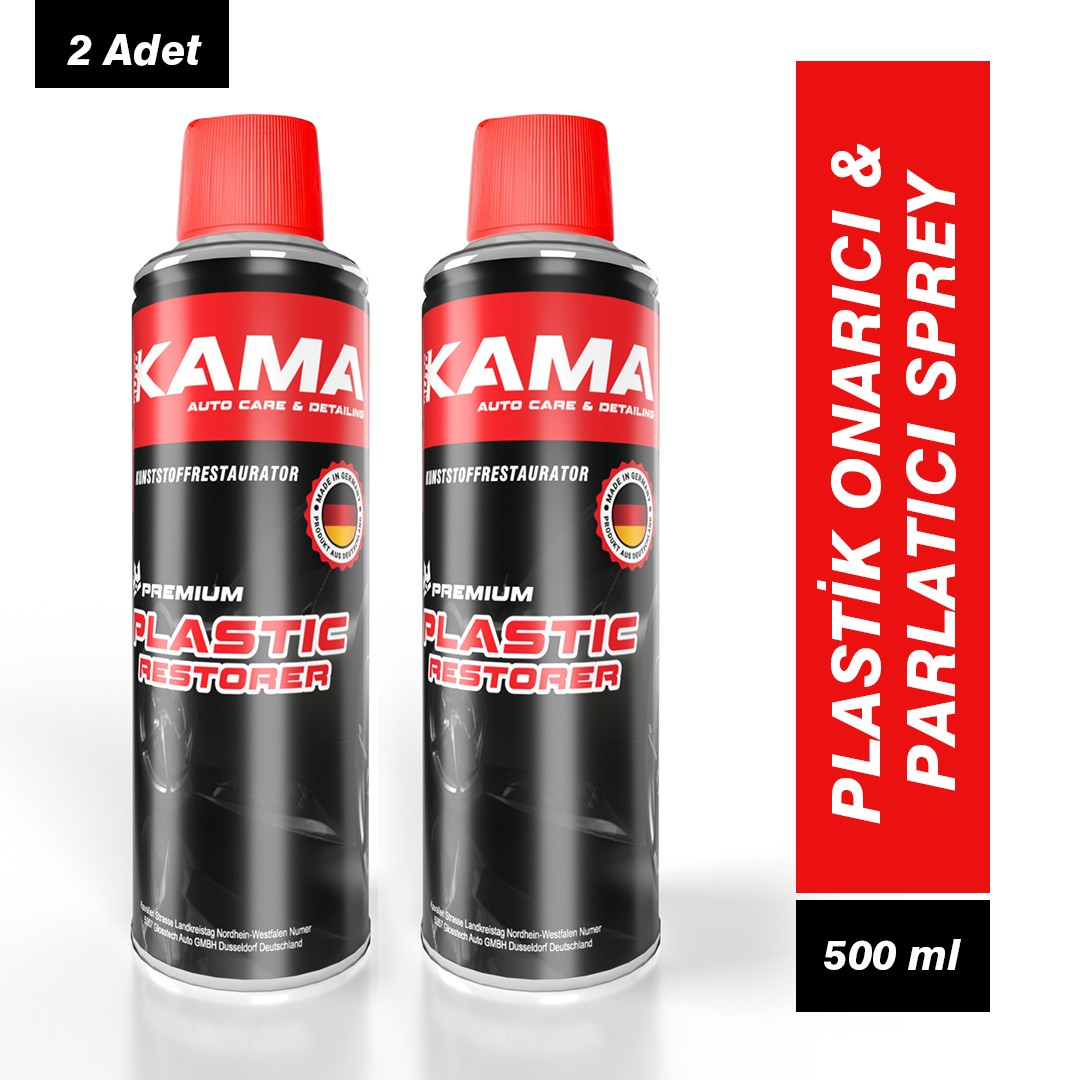 Auto Kama Plastik Onarıcı ve Parlatıcı Sprey (Plastic Restorer) 200ml 2 Adet