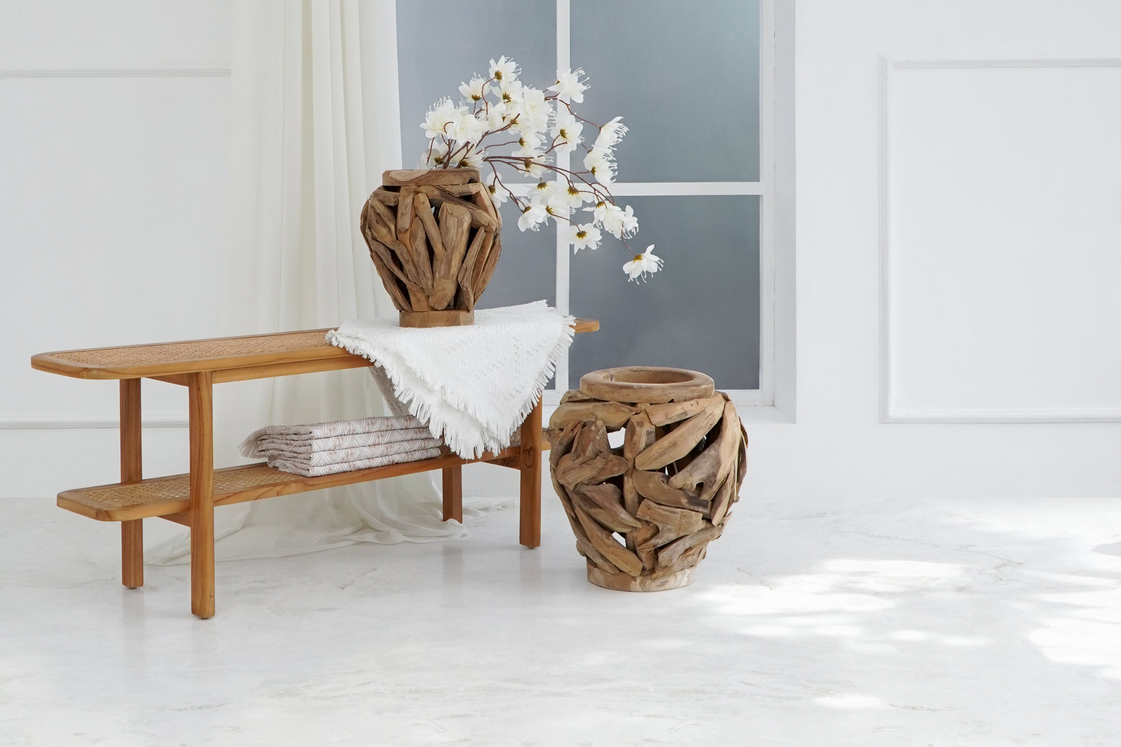 Teak Vazo 2 Li Set 