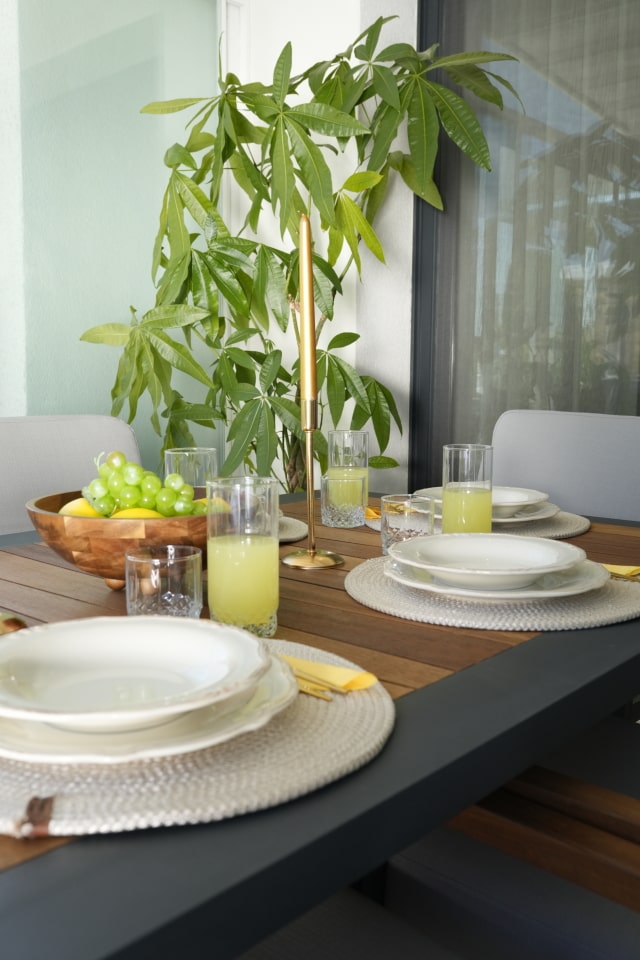 PORTORİKO MASA TAKIMI 100x180 ANTRASİT