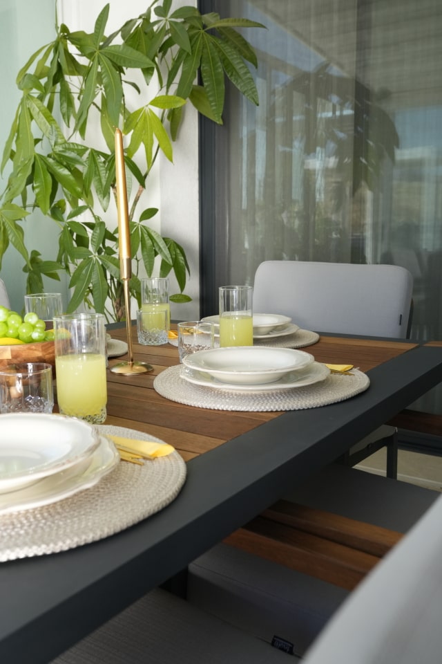 PORTORİKO MASA TAKIMI 100x180 ANTRASİT