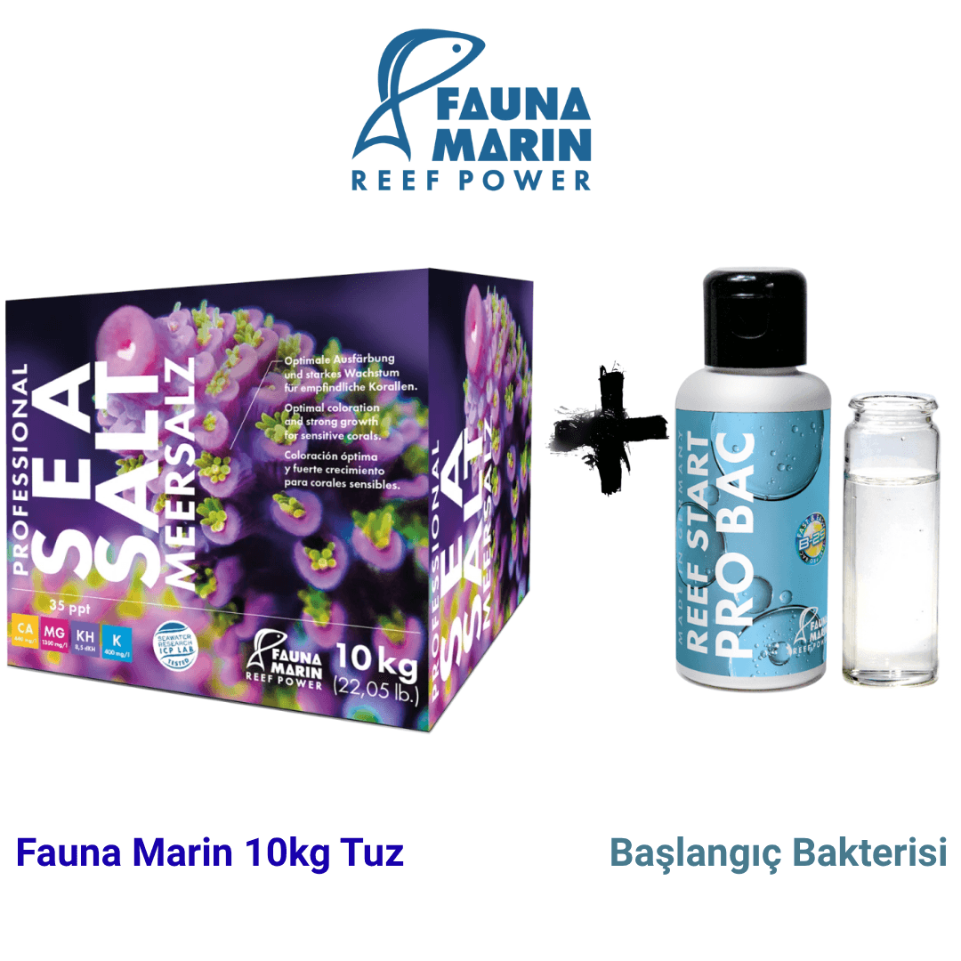Fauna Marin 10kg Tuz & Başlangıç Baktersi