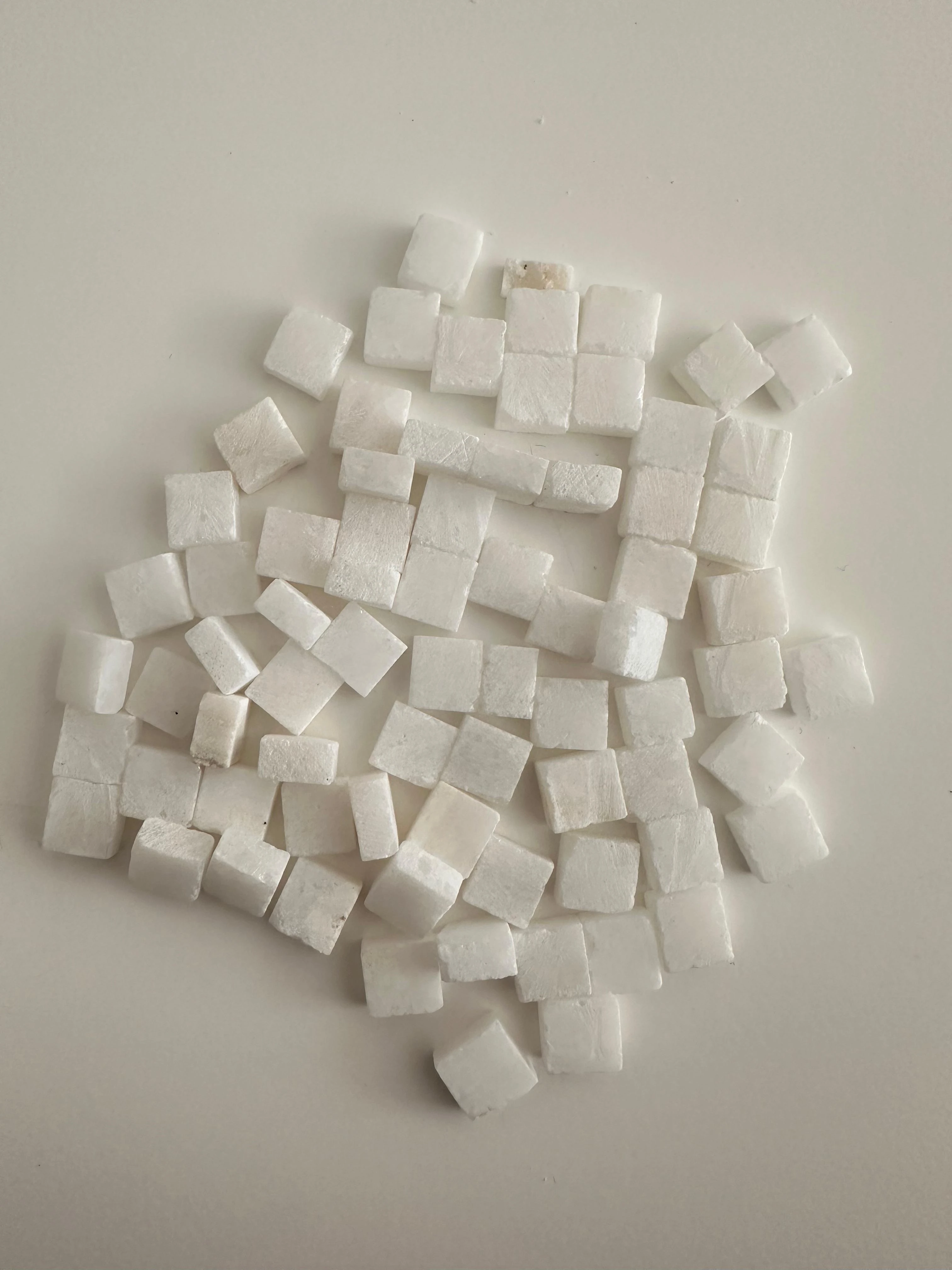 Mermer Images Beyaz Mermer Mozaik Taşı(100gr)