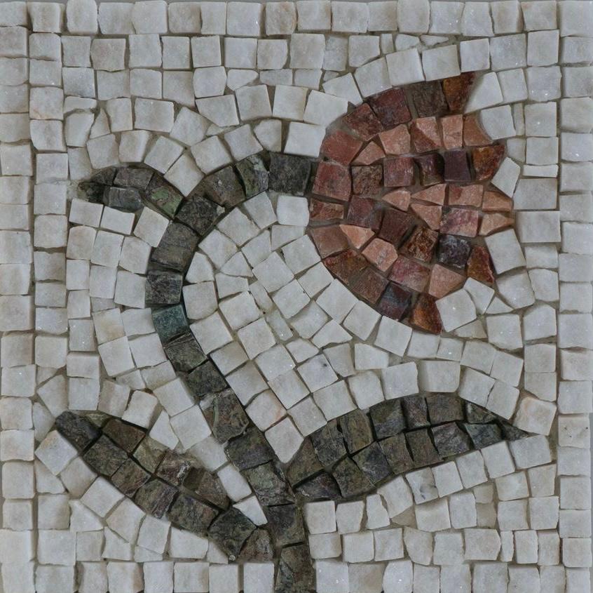 Kırmızı Lale Mozaik Yapım Kiti