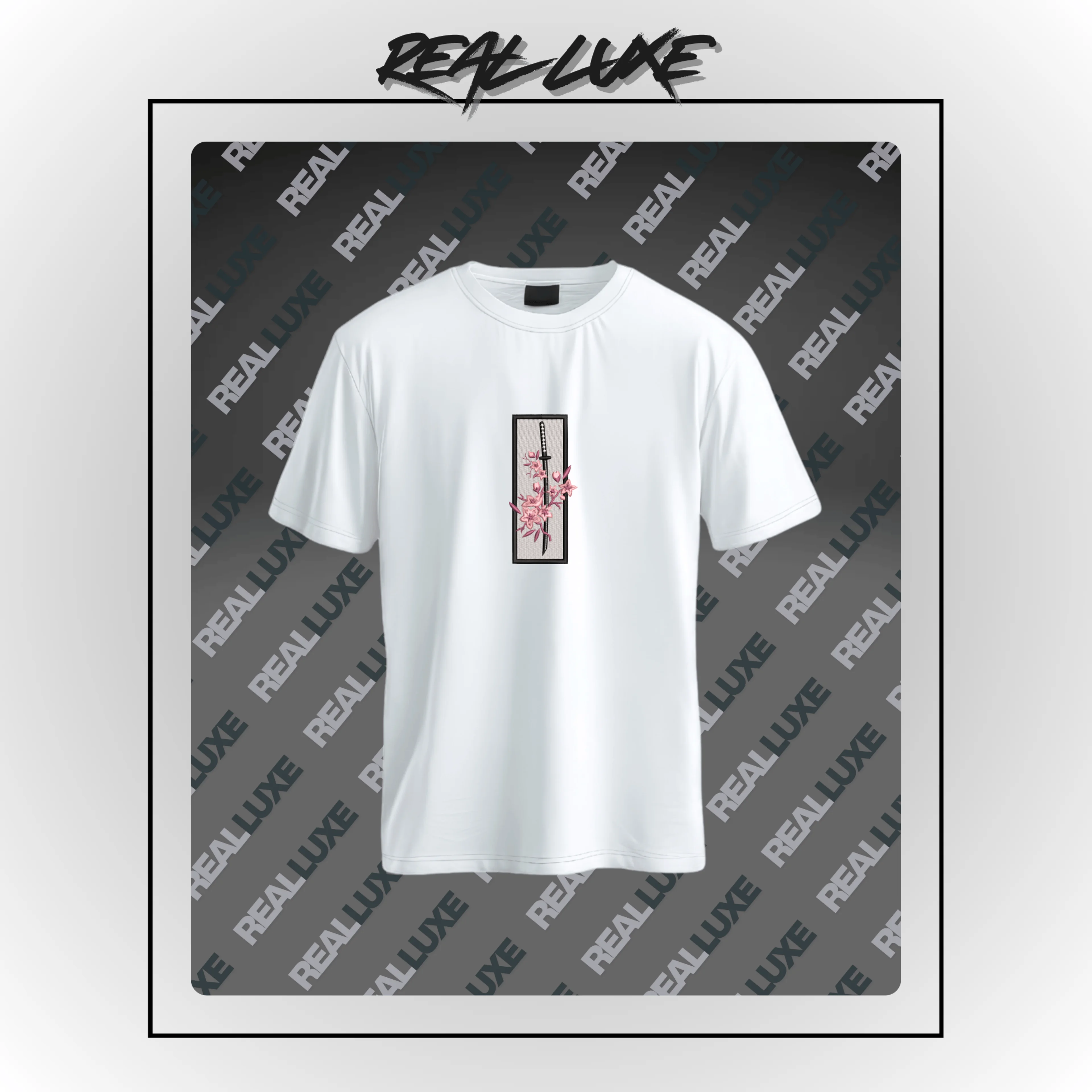 Sakura Çiçekli Katana Tasarımı