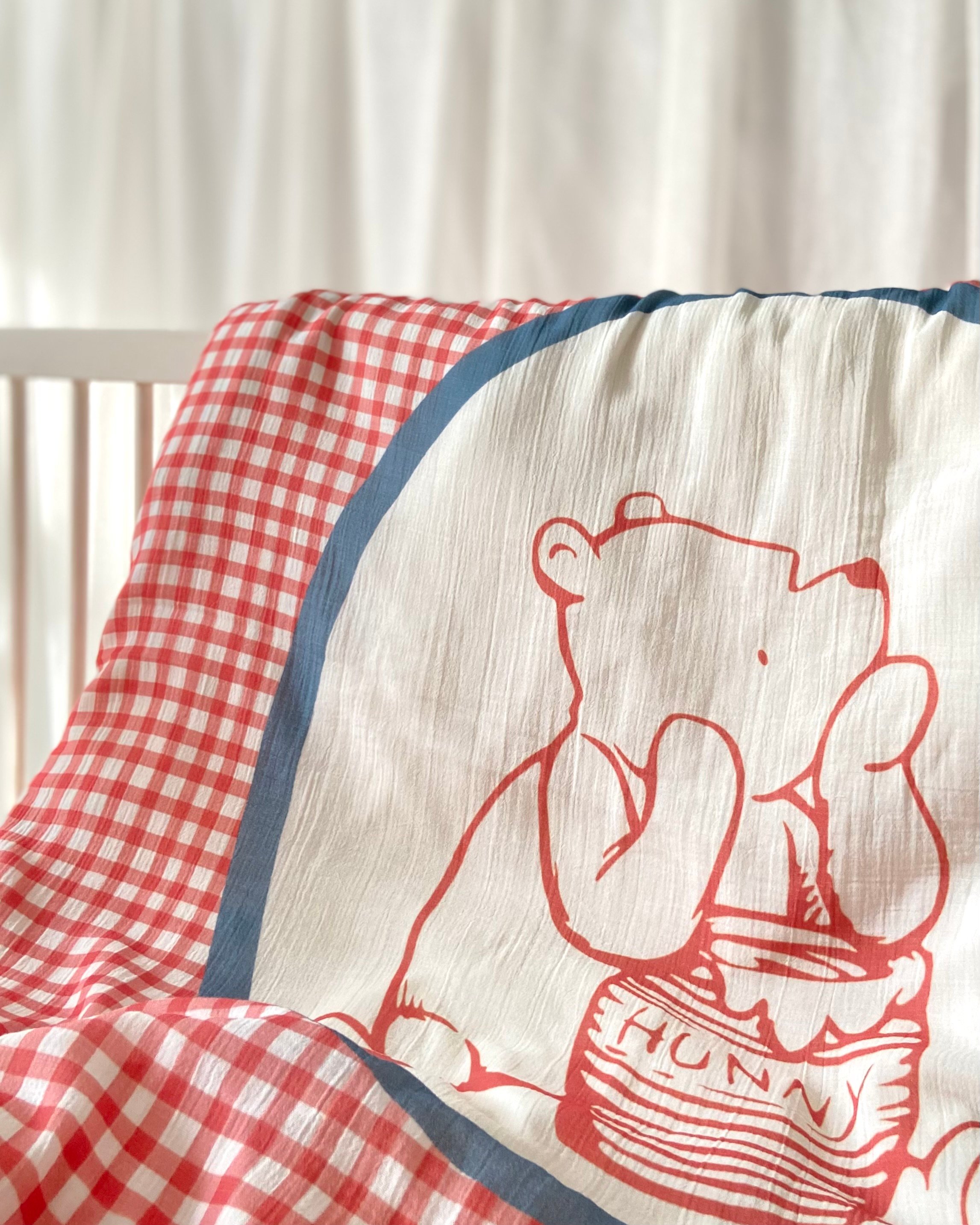 Loia - Müslin Bebek Nevresim Takımı - Hunny Red