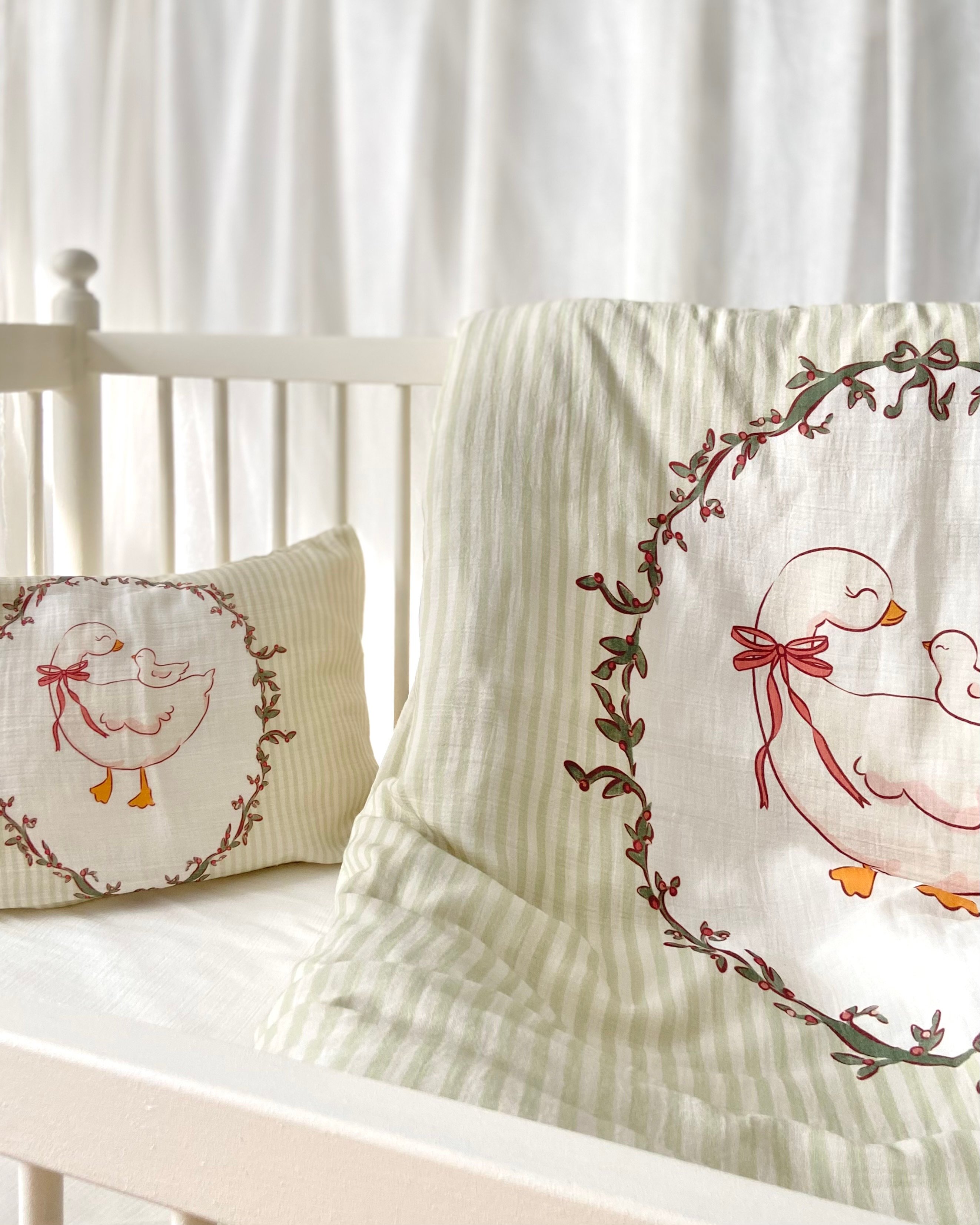 Loia - Müslin Bebek Nevresim Takımı - Duck