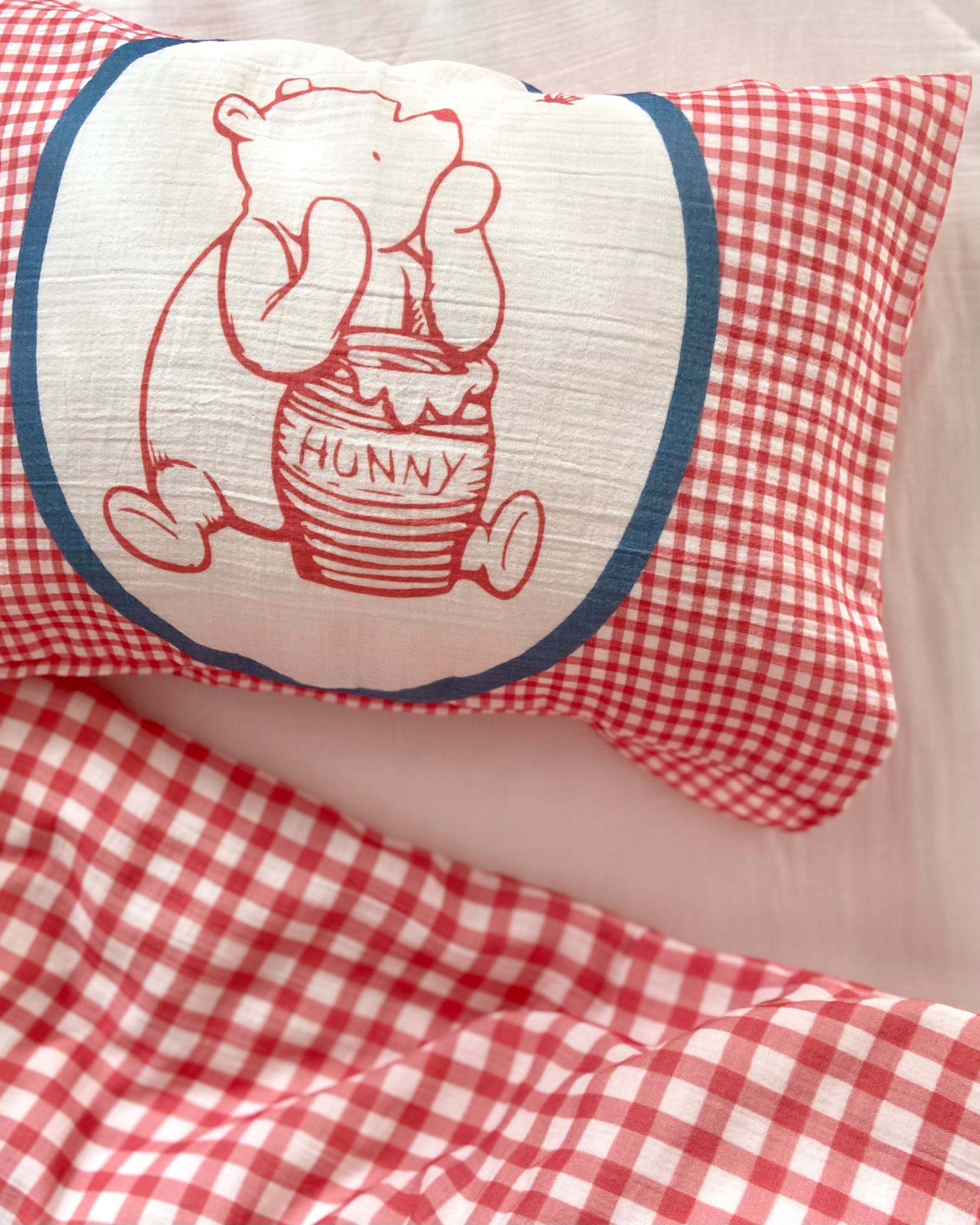Loia - Müslin Bebek Nevresim Takımı - Hunny Red
