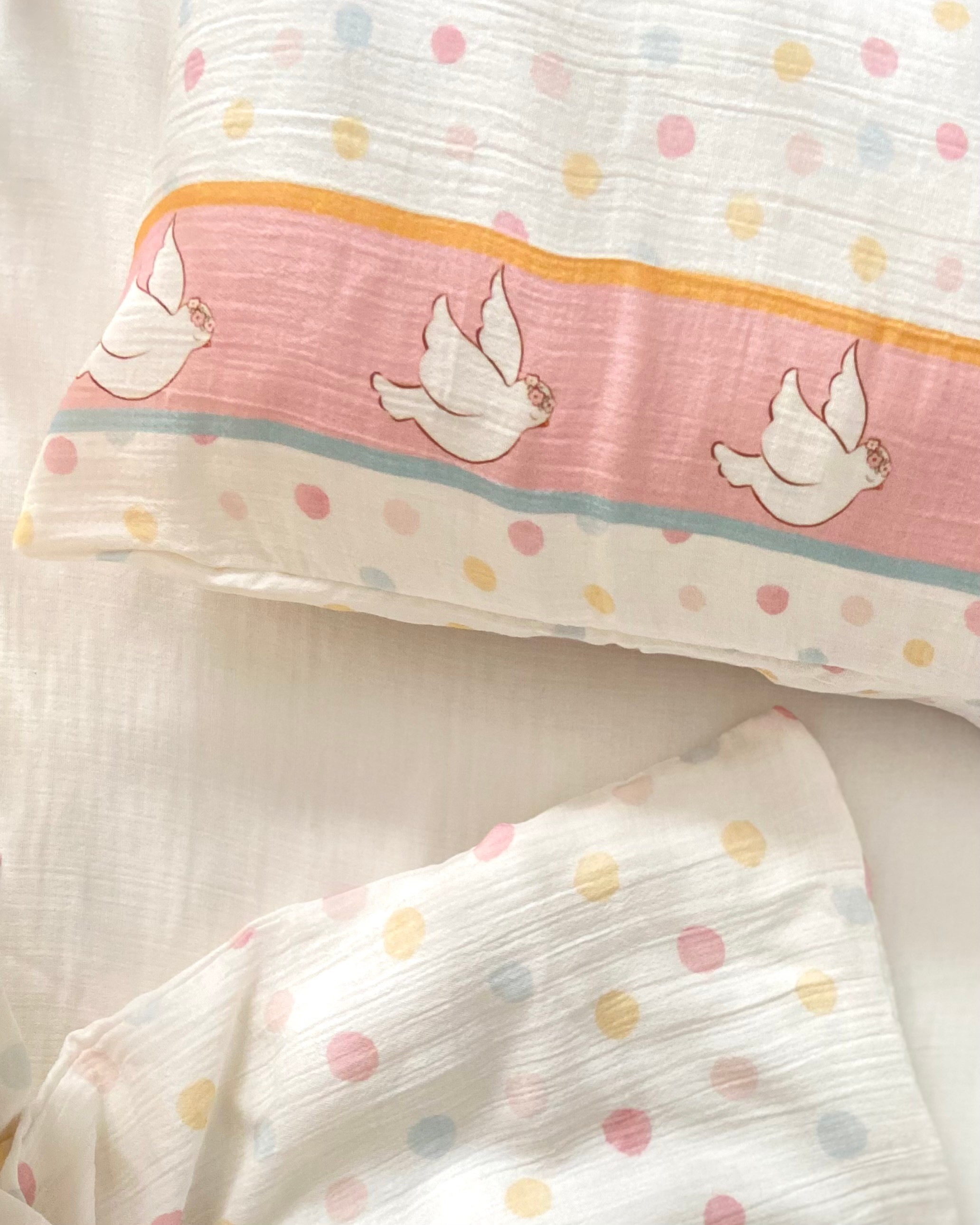 Loia - Müslin Bebek Nevresim Takımı - Bird