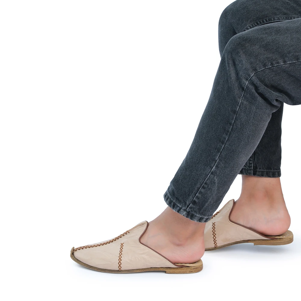 Saraçlı Burunlu Erkek Terlik